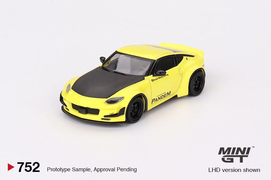 Mini GT 1/64 日產 Nissan Z Pandem Ikazuchi Yellow RHD