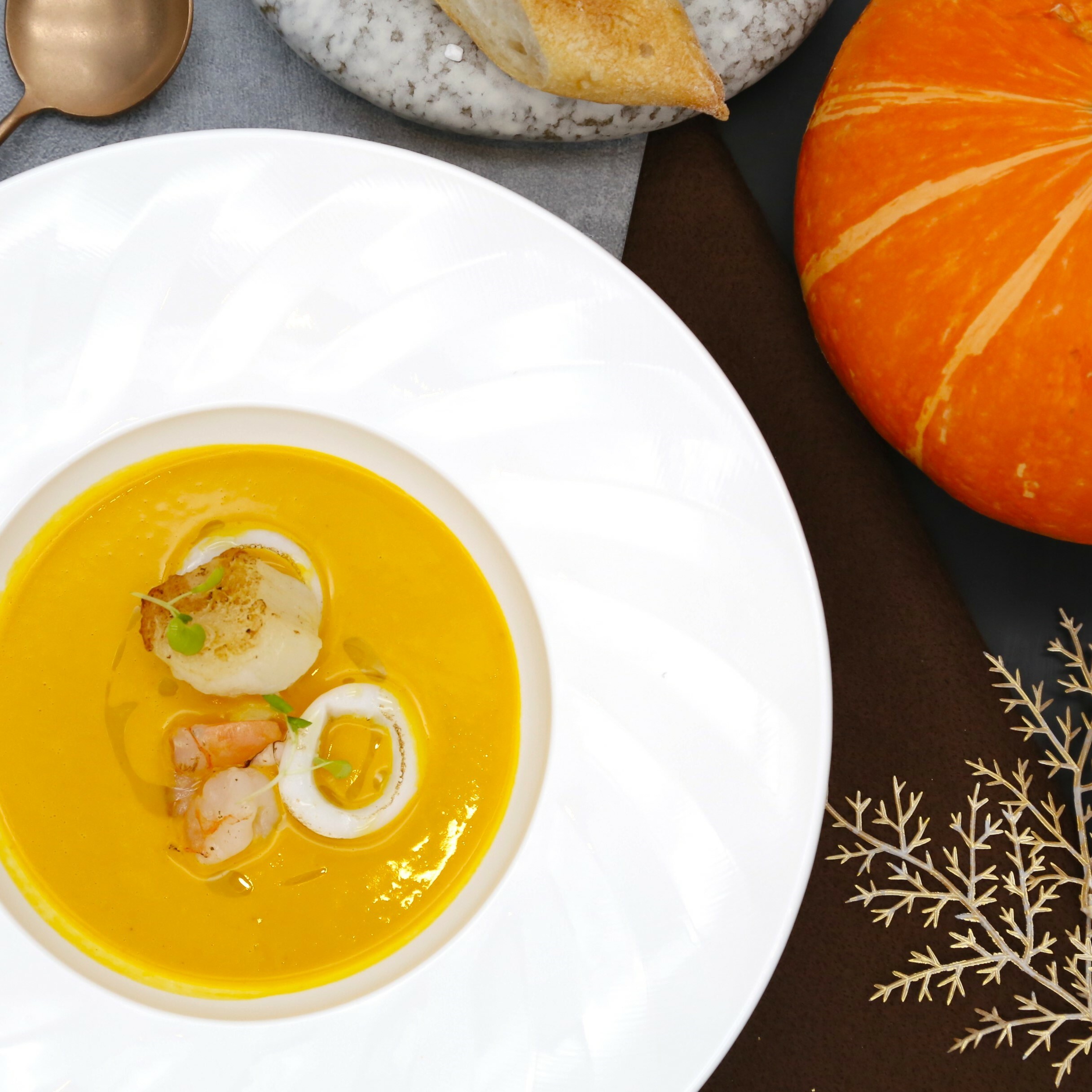 美食嚴選｜海鮮栗子南瓜濃湯