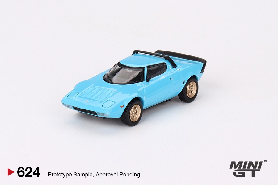 Mini GT 1/64 Lancia Stratos HF Stradale Azzuro Chiaro