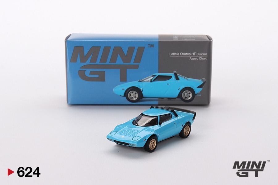 Mini GT 1/64 Lancia Stratos HF Stradale Azzuro Chiaro