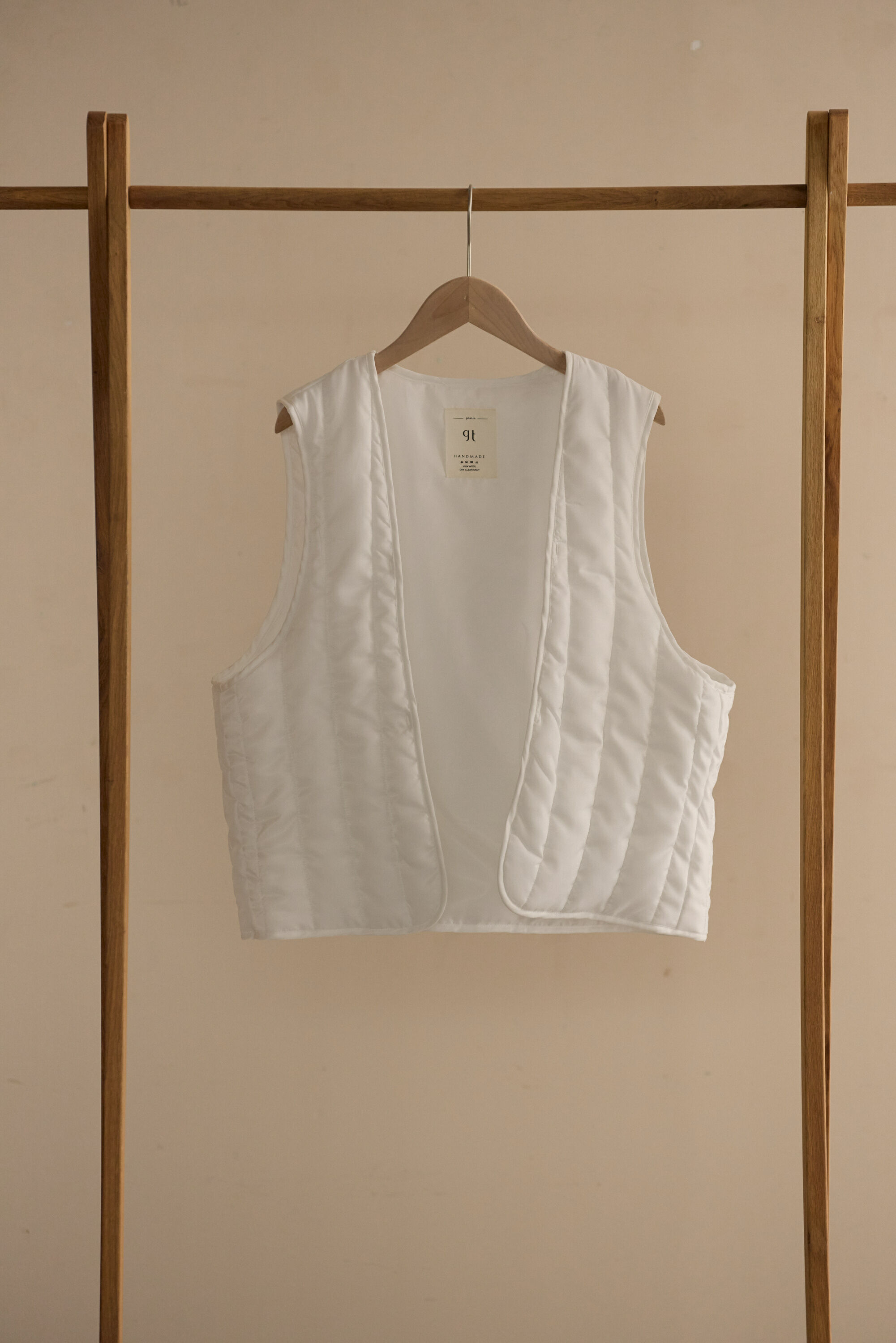 Gmade/極暖可拆式鋪棉背心-白