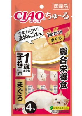 [*任選11件$138*] 日本CIAO 綜合營養 幼貓用 吞拿魚醬 (14g x 4P)