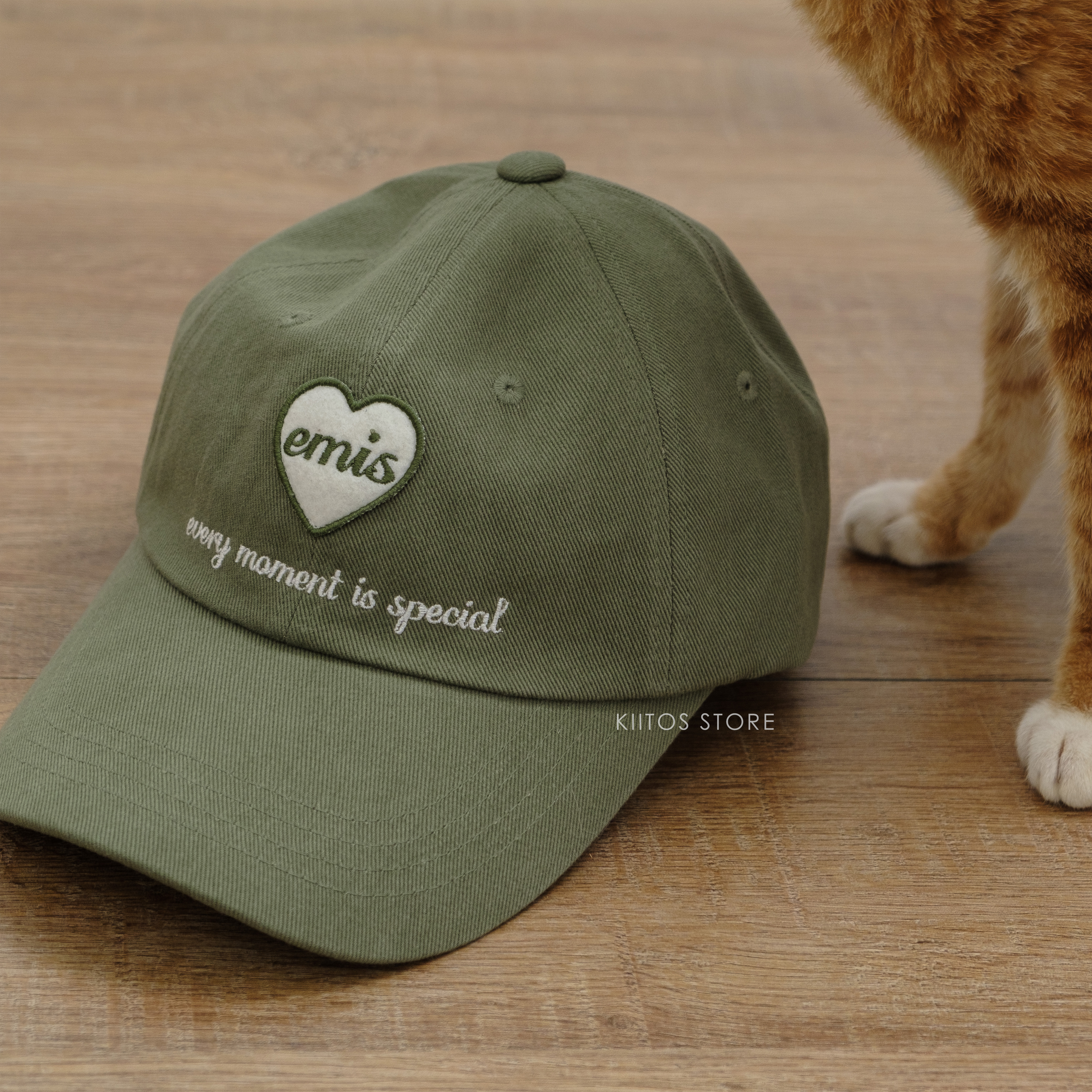 現貨 韓國代購 emis 愛心字母帽 限定款 棒球帽 老帽