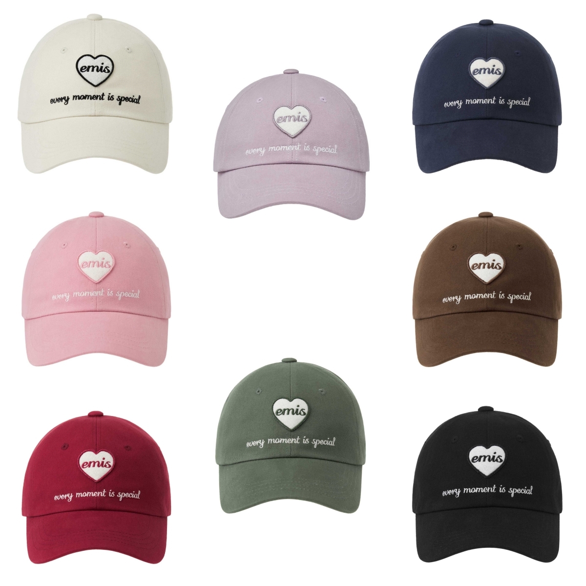 現貨┃emis HEART WAPPEN BALL CAP 愛心 刺繡 老帽