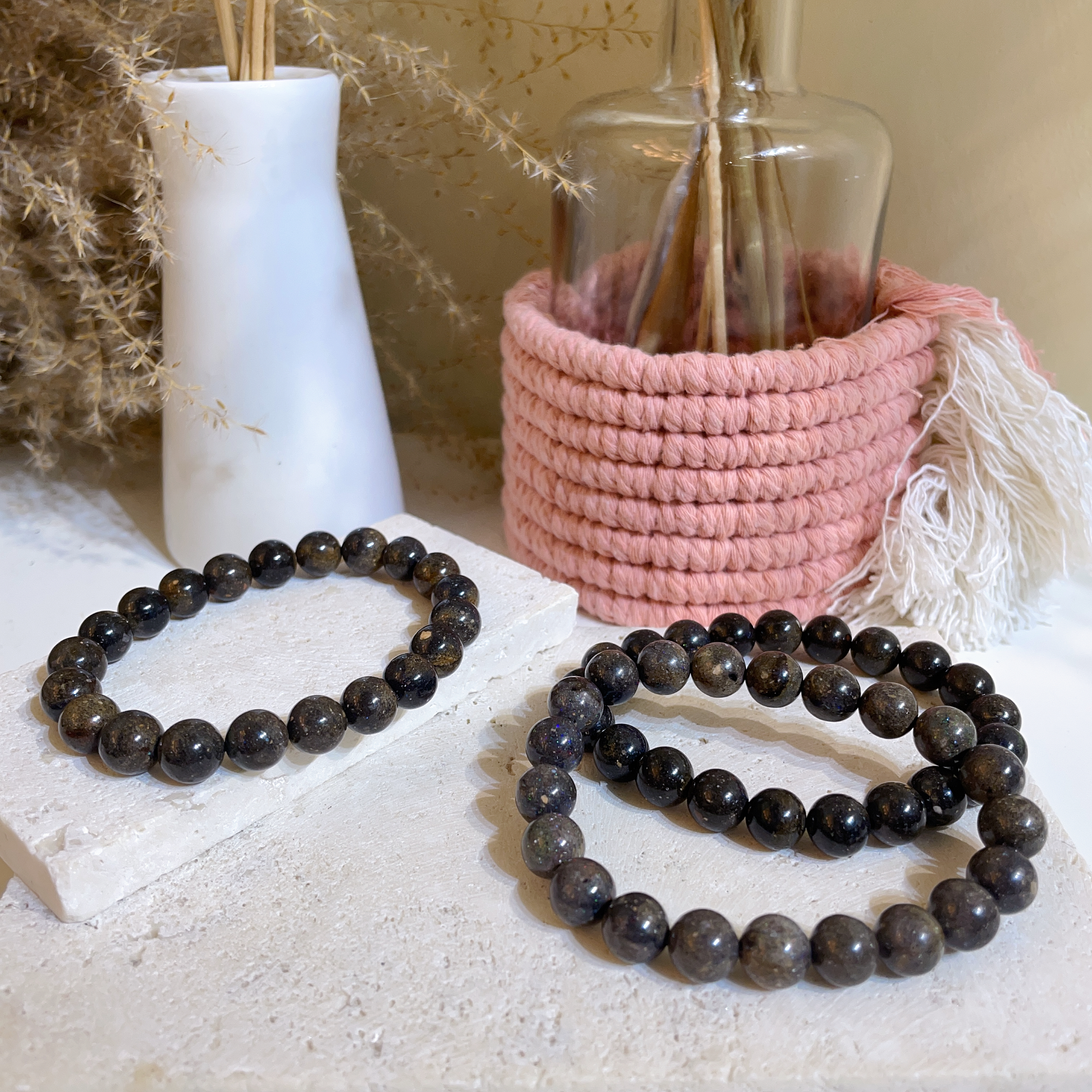 黑歐泊手串 8+mm