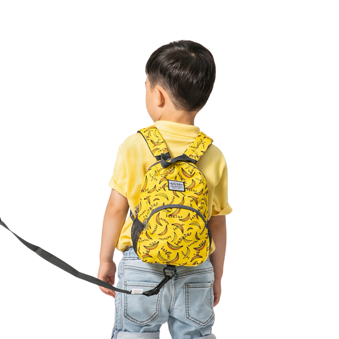 Toddler Backpack With Safety Leash , Banana