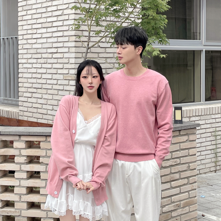 針織上衣/V領開襟衫