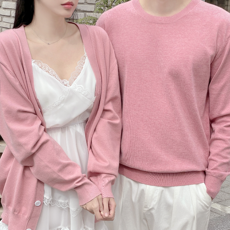 針織上衣/V領開襟衫