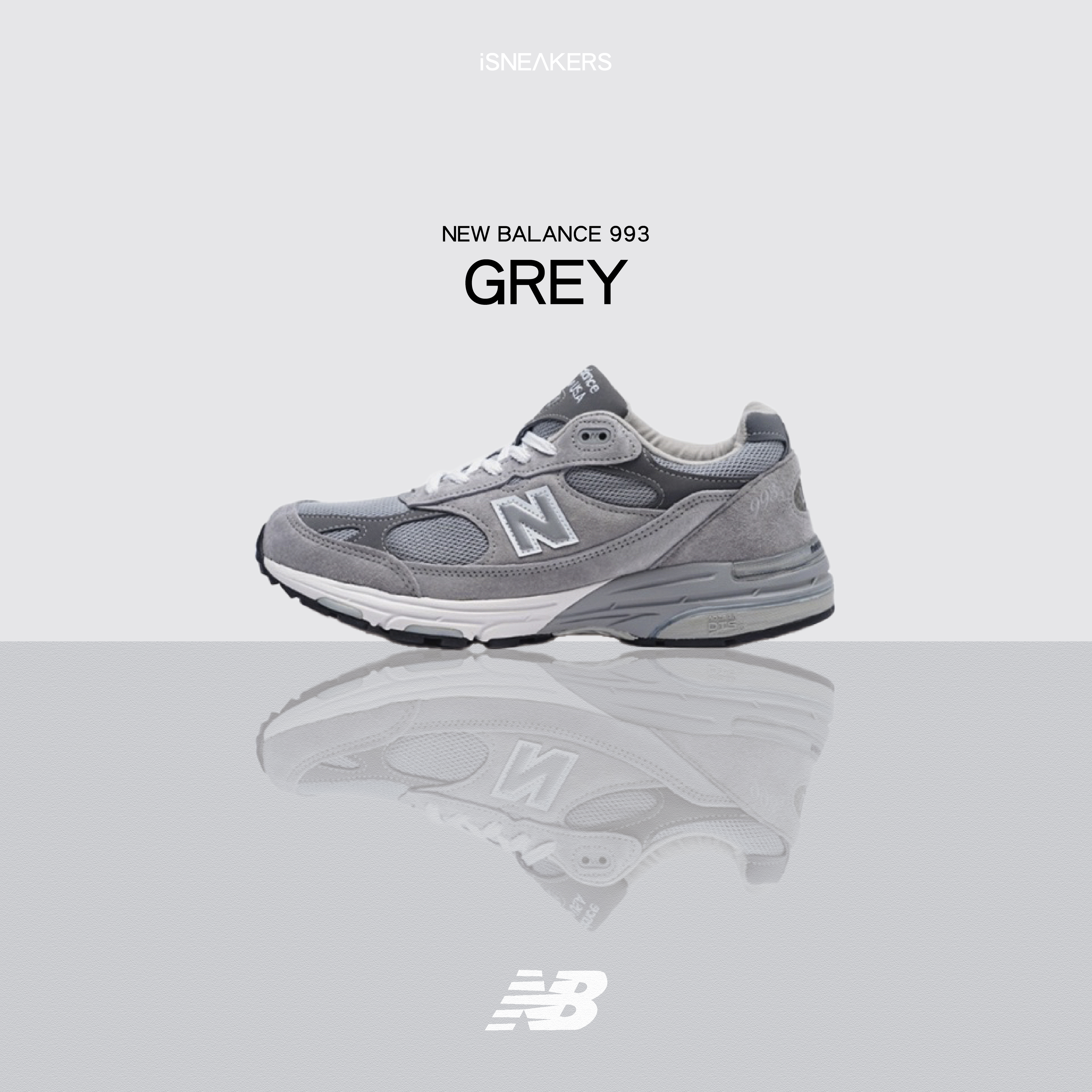 iSNEAKERS｜New Balance 993 "Grey" 元祖灰 美製 MR993GL