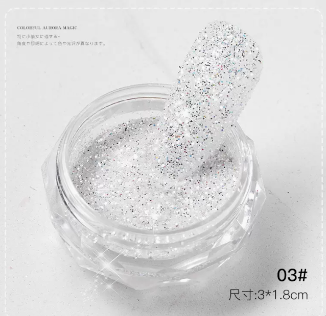 Hotly recommended nail art accessories Crystal Diamond Glitter 03#~08# (small bottles) After placing an order, confirm the delivery style with customer service