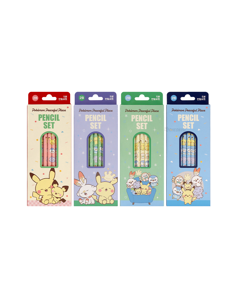 寵物小精靈 鉛筆 5入 2B