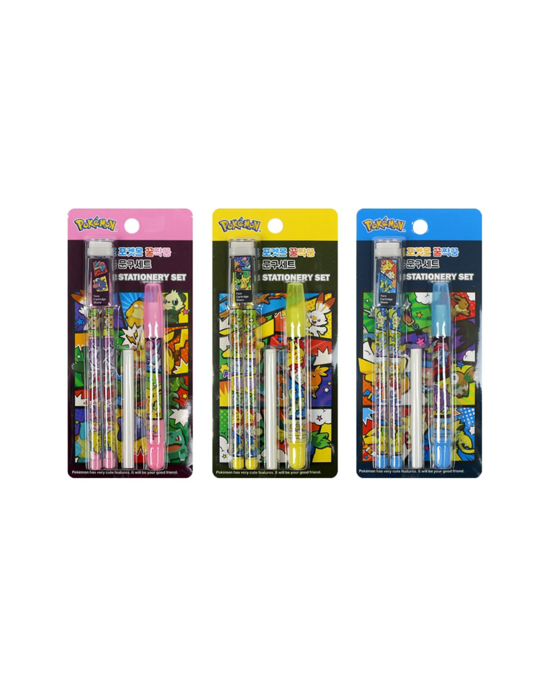 寵物小精靈 鉛筆及擦膠套裝
