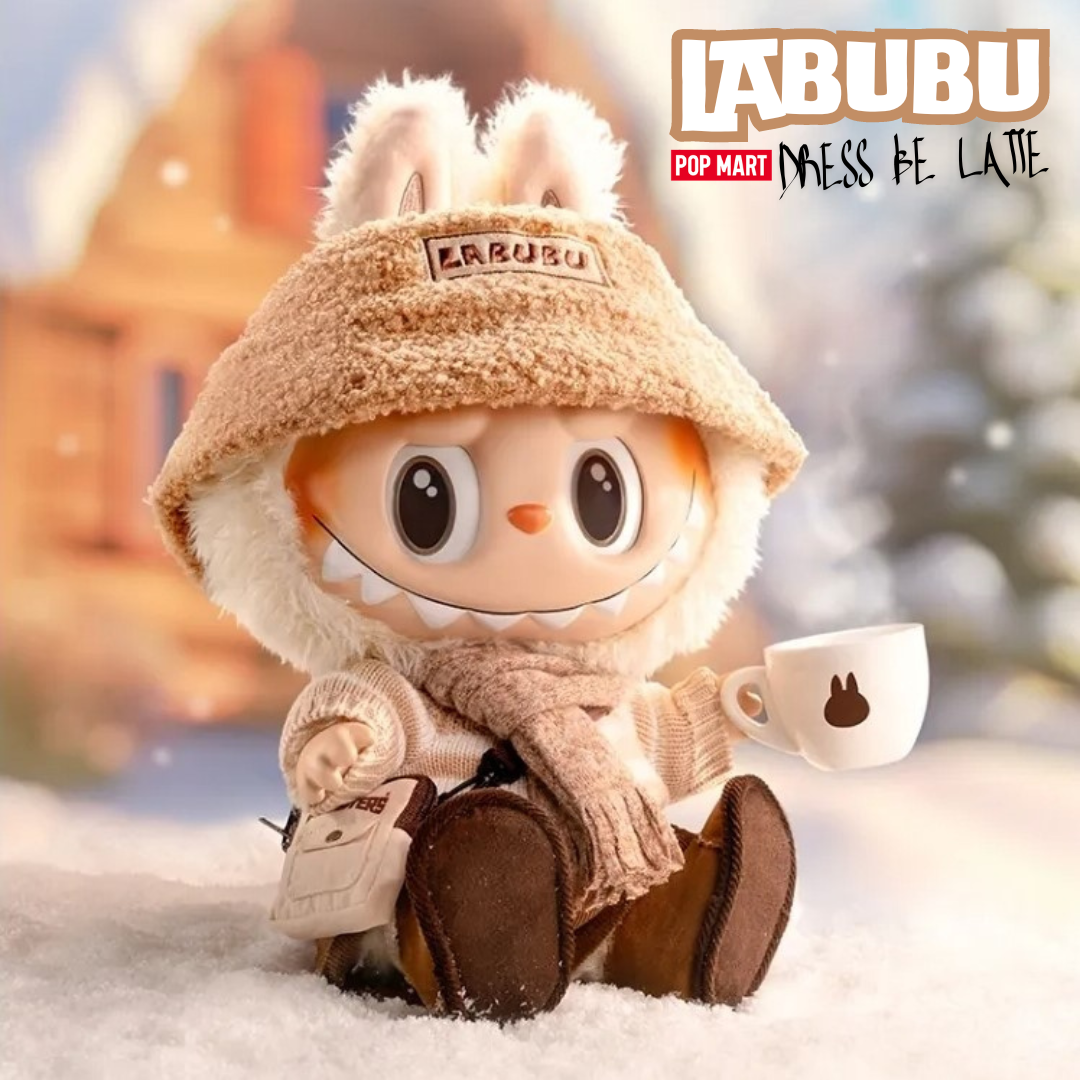 <官網限定> POPMART 泡泡瑪特 DRESS BE LATTE LABUBU 拉布布 拿鐵 美拉德色系 搪膠毛絨3.0 公仔