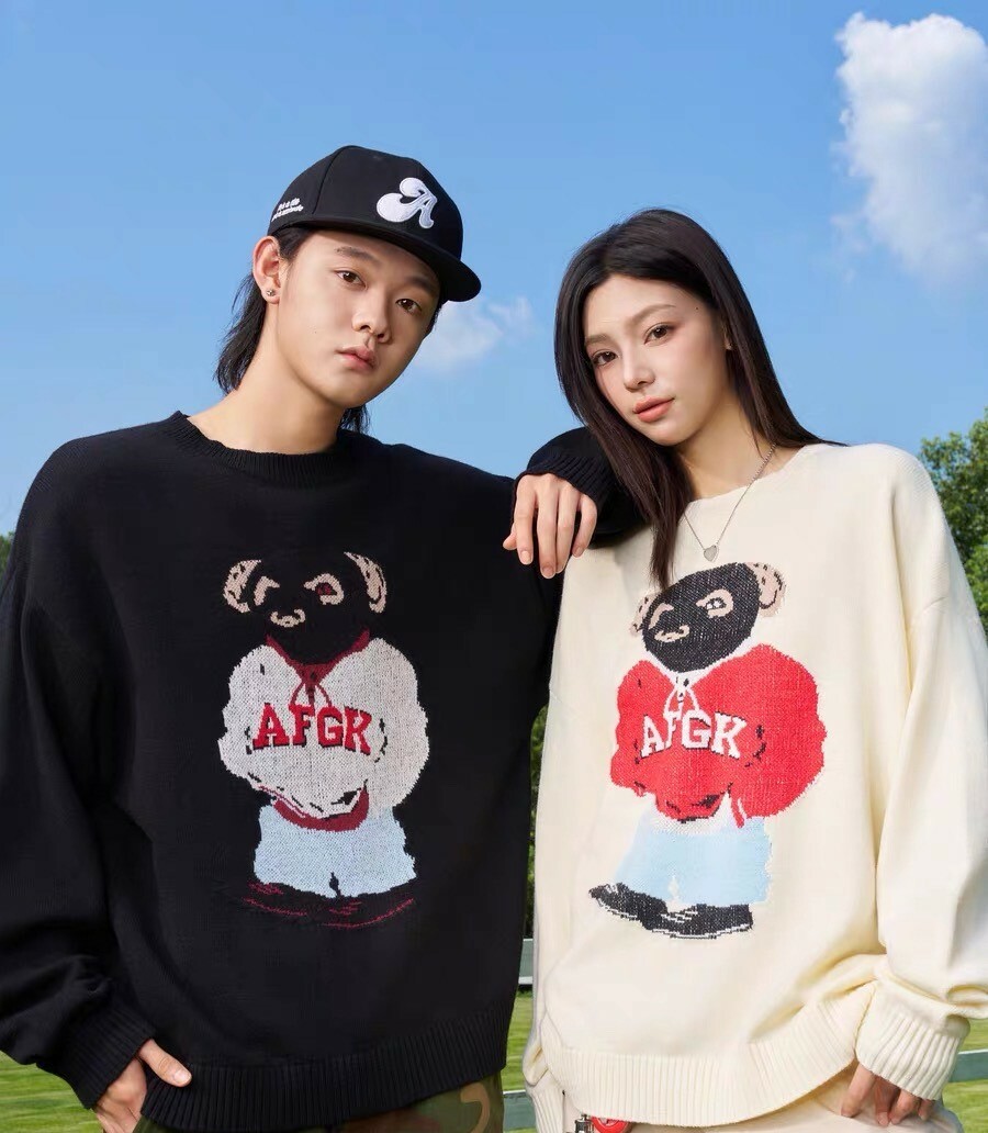 AFGK 小熊緹花圓領針織毛衣 A FEW GOOD KIDS