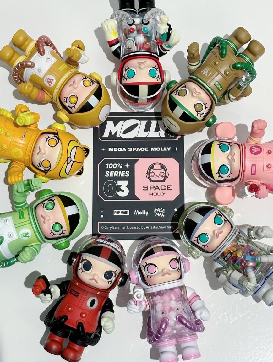 POPMART 泡泡瑪特 MEGA SPACE MOLLY 100%週年系列3代 盲盒 共9款+3款隱藏版