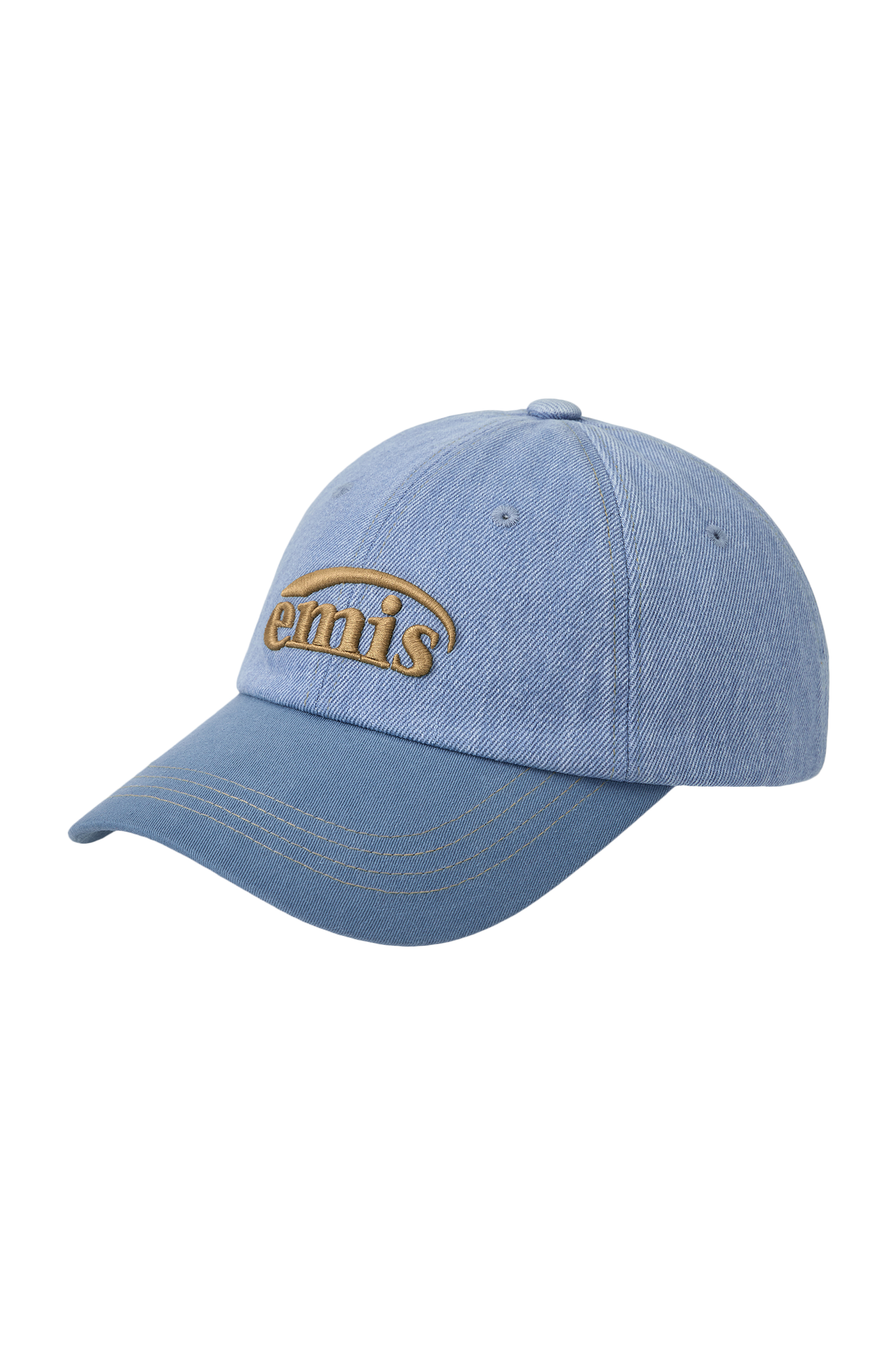 EMIS] WASHED DENIM BALL CAP - LIGHT BLUE DENIM/BLUE (帽