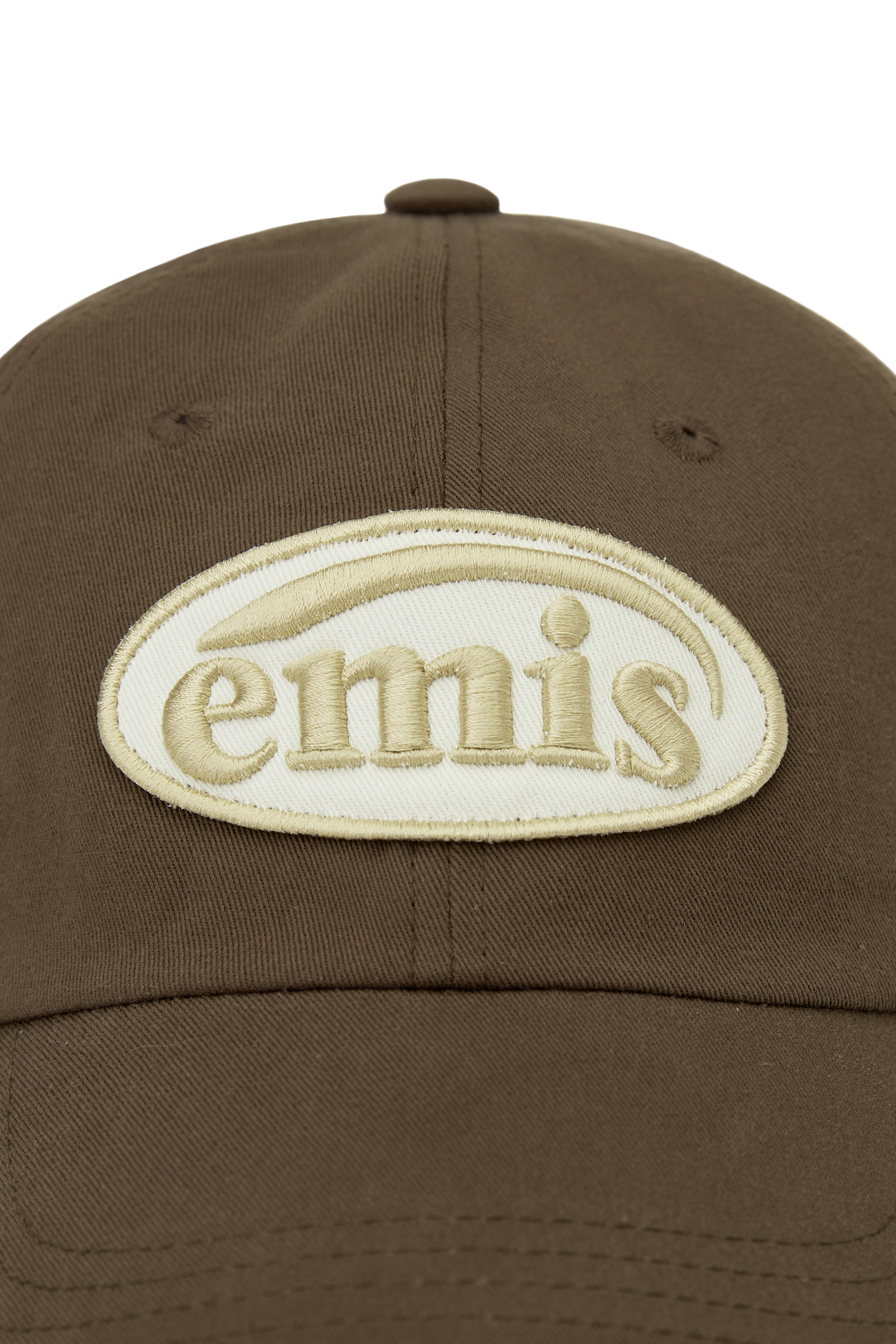 EMIS] BEIGE TRIMMING BALL CAP - BROWN (帽子)
