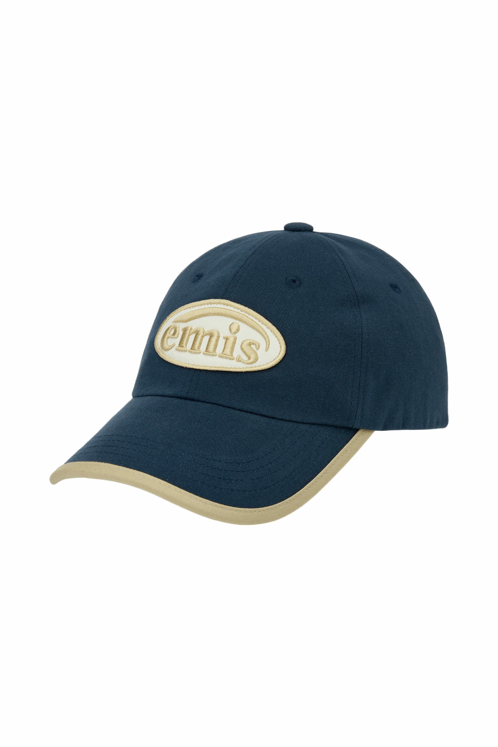EMIS] BEIGE TRIMMING BALL CAP - NAVY (帽子) display picture 2