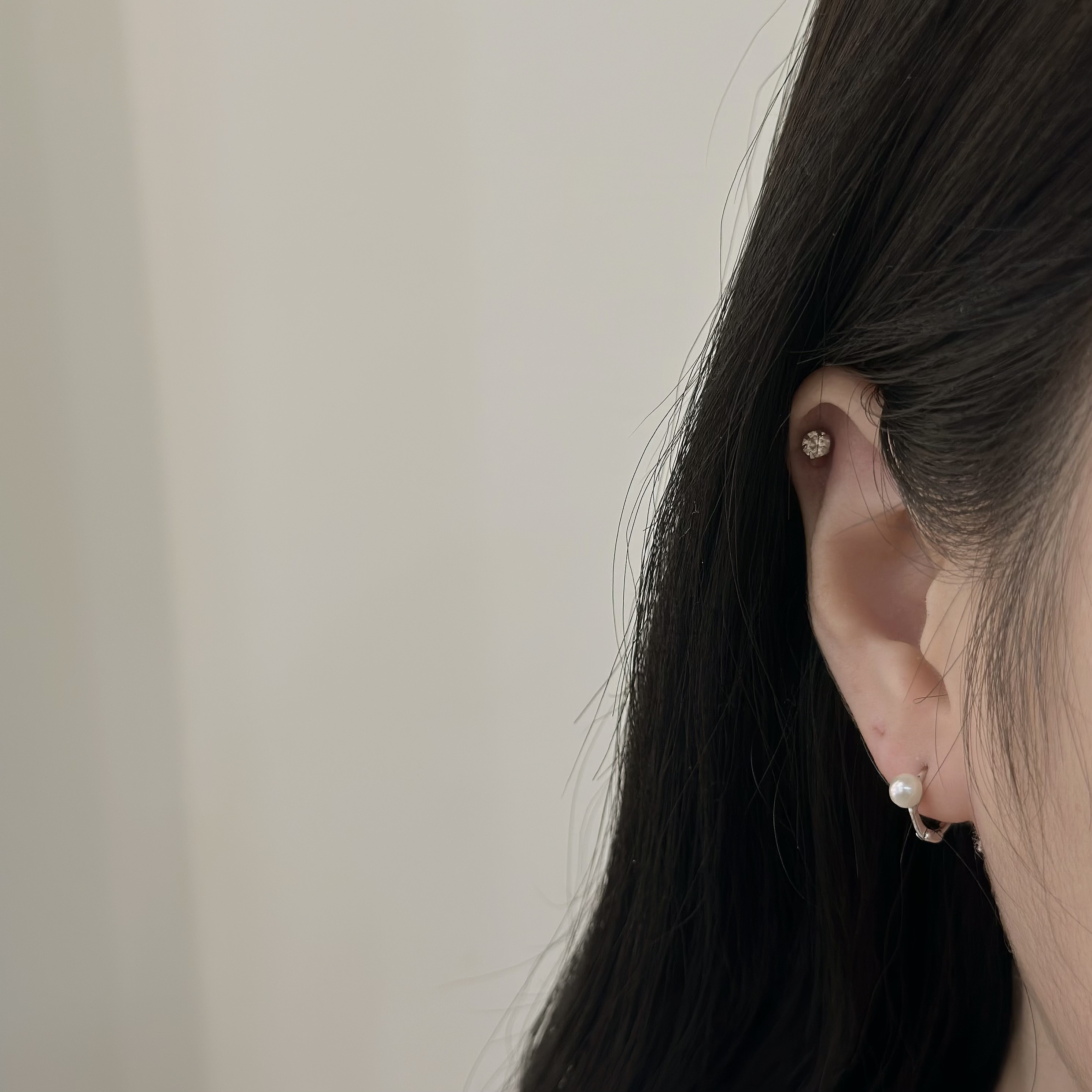 Z03珍珠純銀易扣