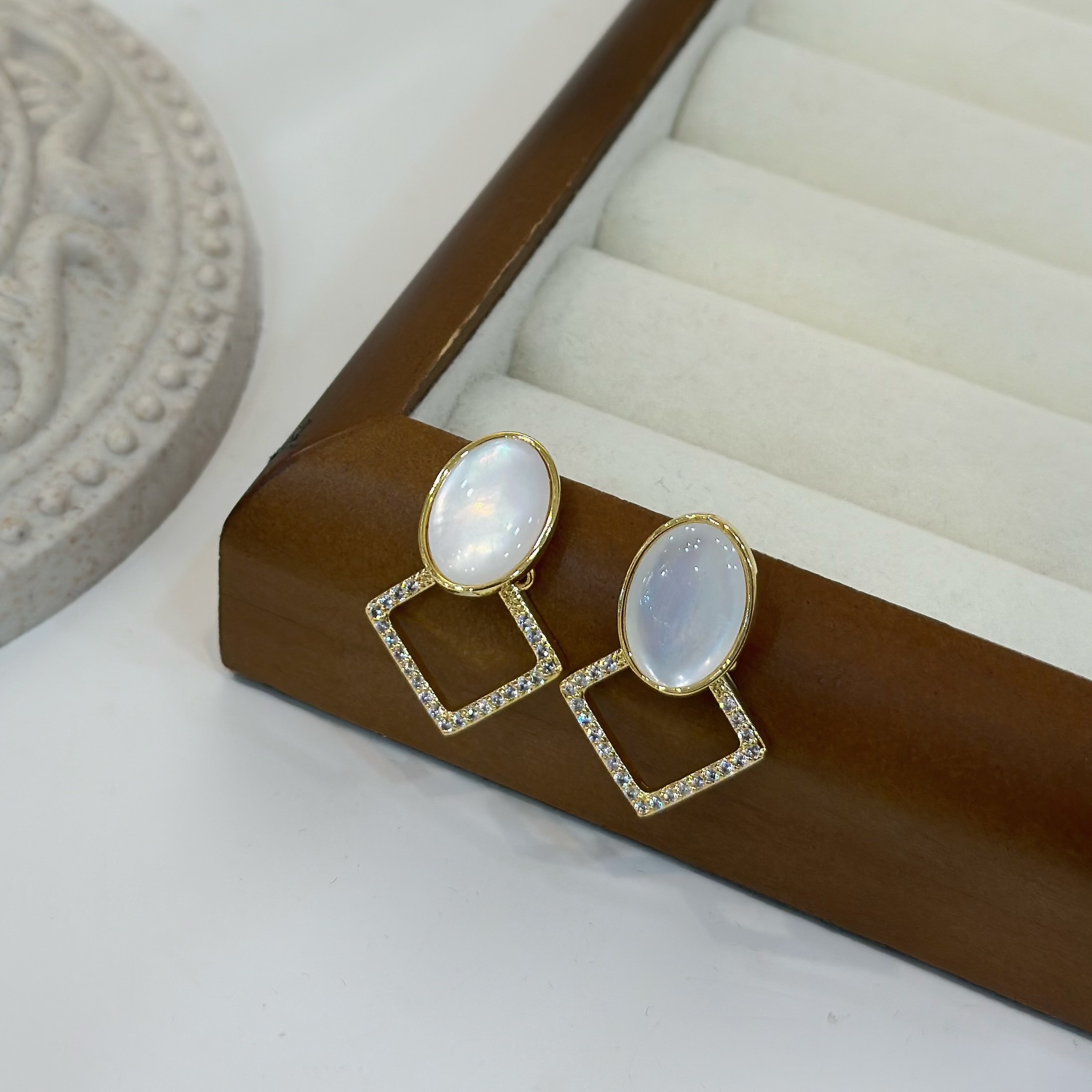 N42貓眼石排鑽方塊垂吊