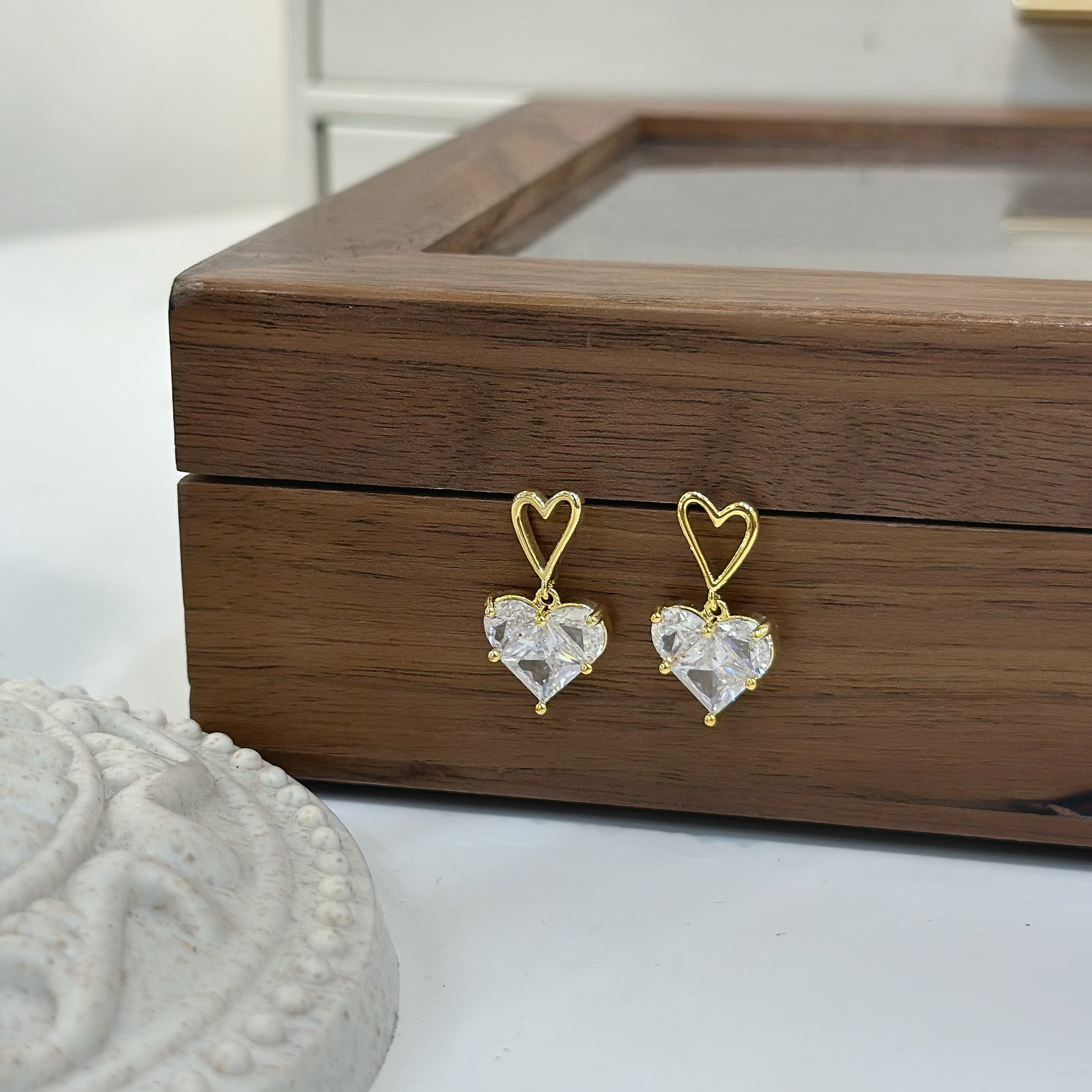 J89鋯石愛心垂吊