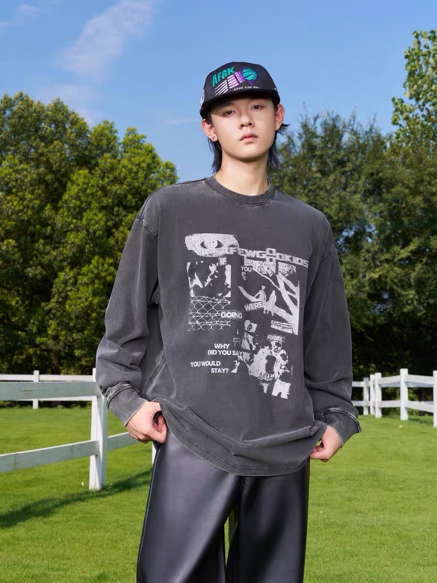 AFGK 數位直噴水洗 長袖T A FEW GOOD KIDS