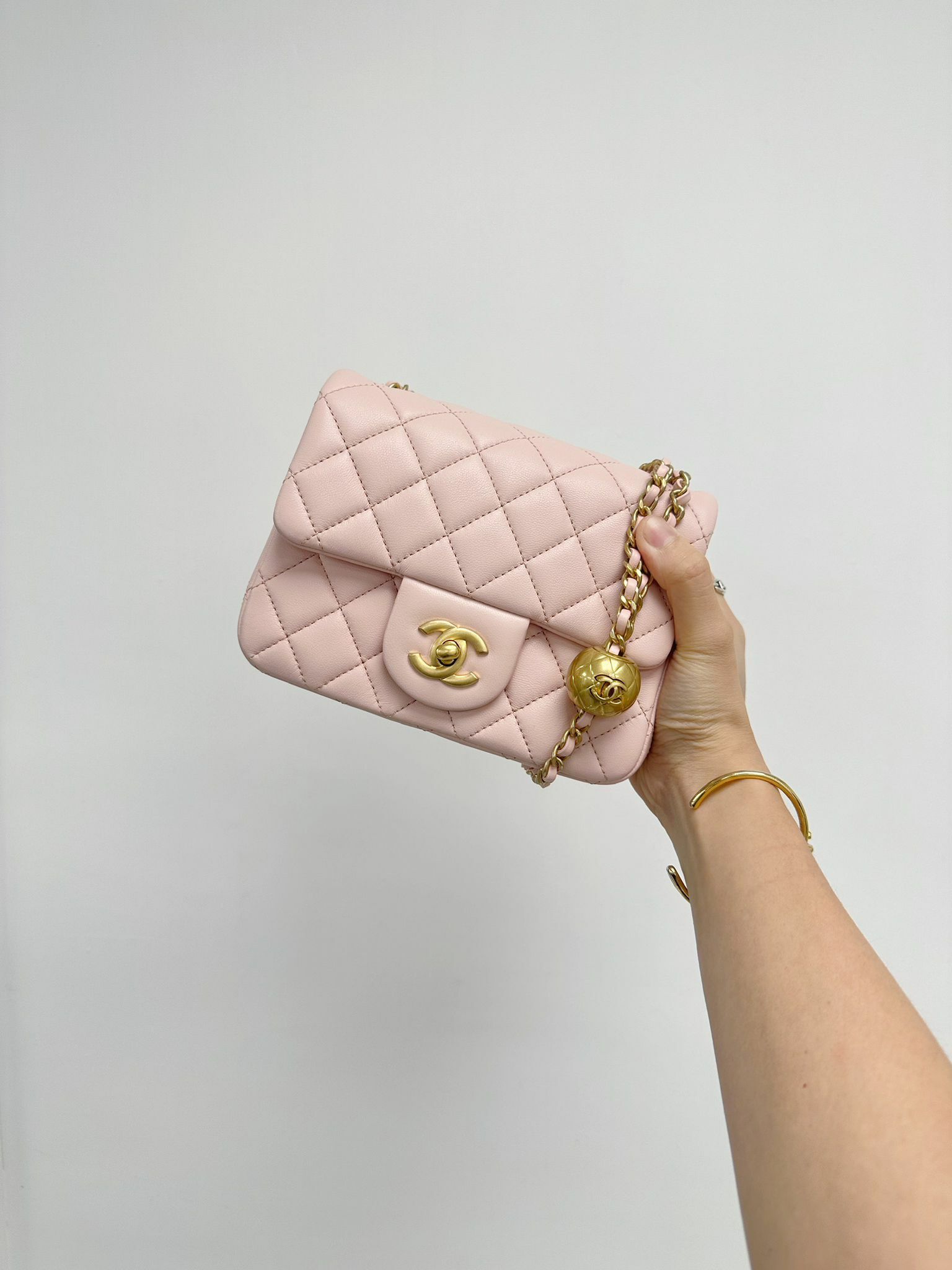Chanel Classic Mini Flap Bag 17cm 金球 (AS1786)