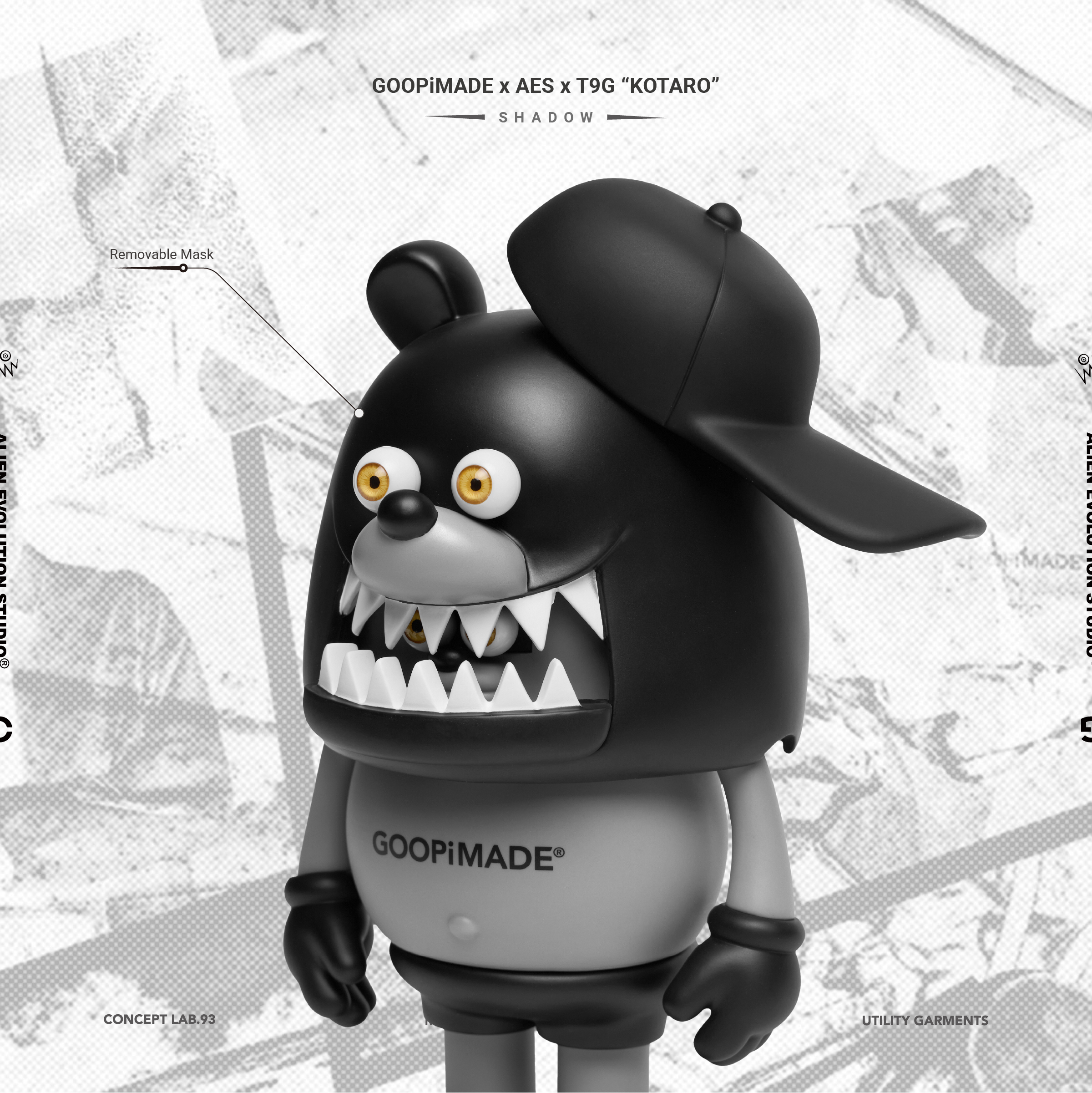 KOTARO マスクver. /T9G ソフビ コタロー GOOPiMADE x AES x T9G 