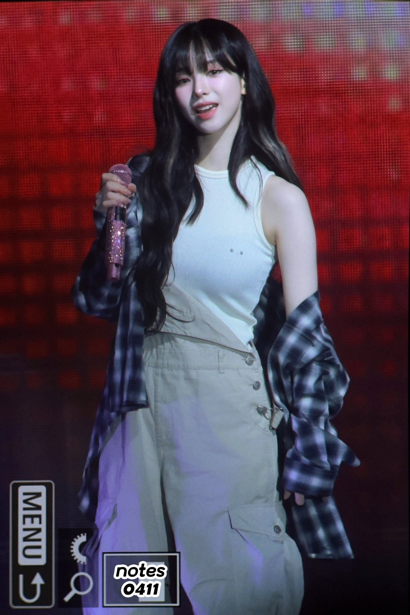 [KARINA同款] TRILLION - two pocket ombre plaid check shirts (blue)