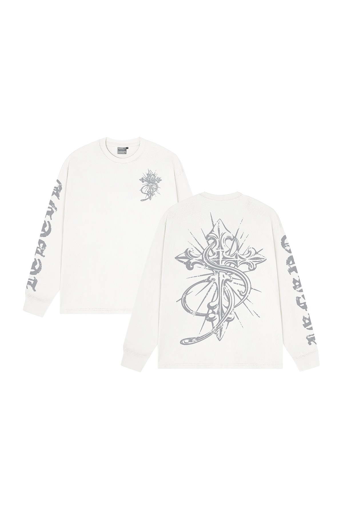 STK SmallTownKid 浮雕破損LOGO 薄長袖