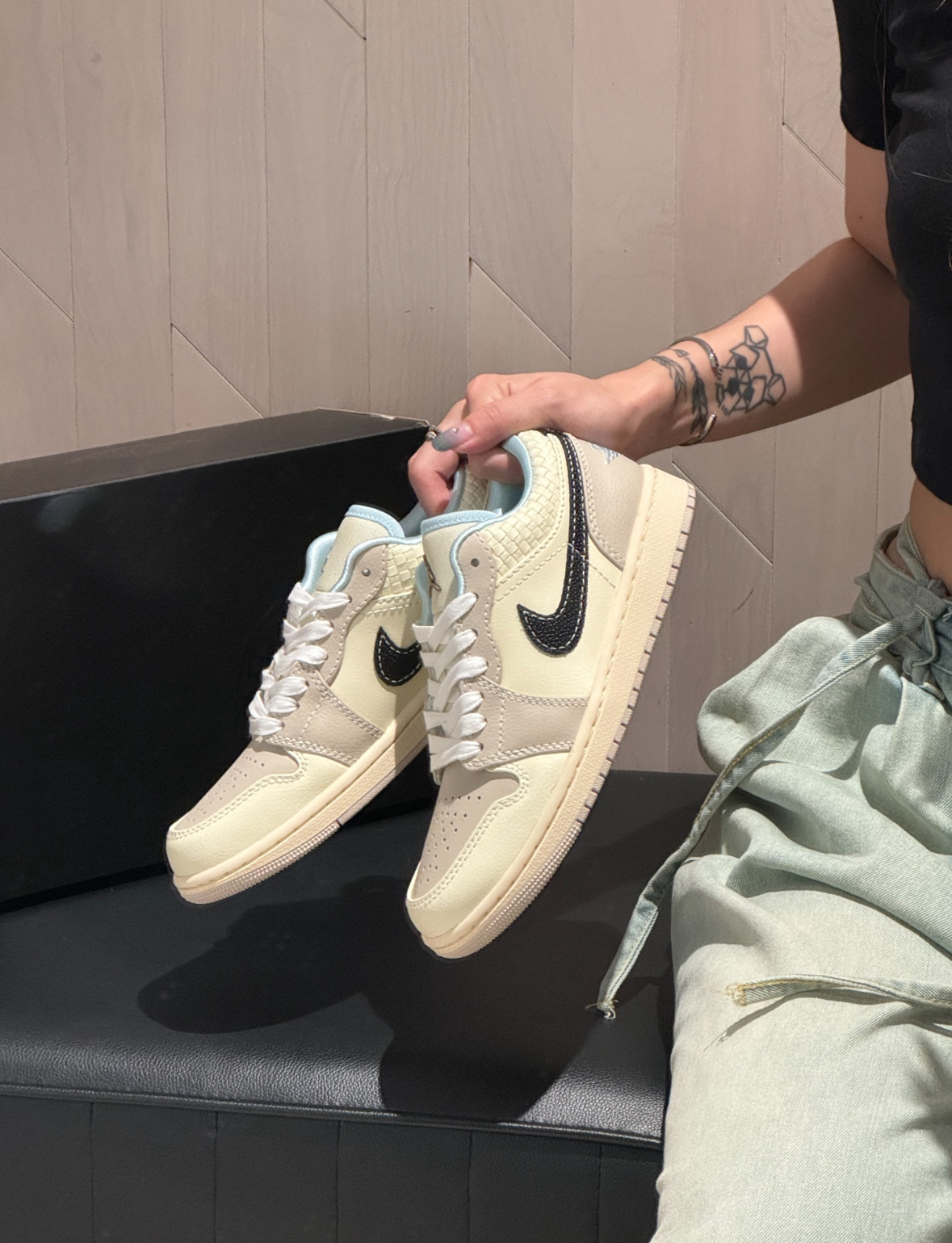 Nike Air Jordan 1 Low 椰奶色編織 奶白色 編織 HQ3440-101/預購