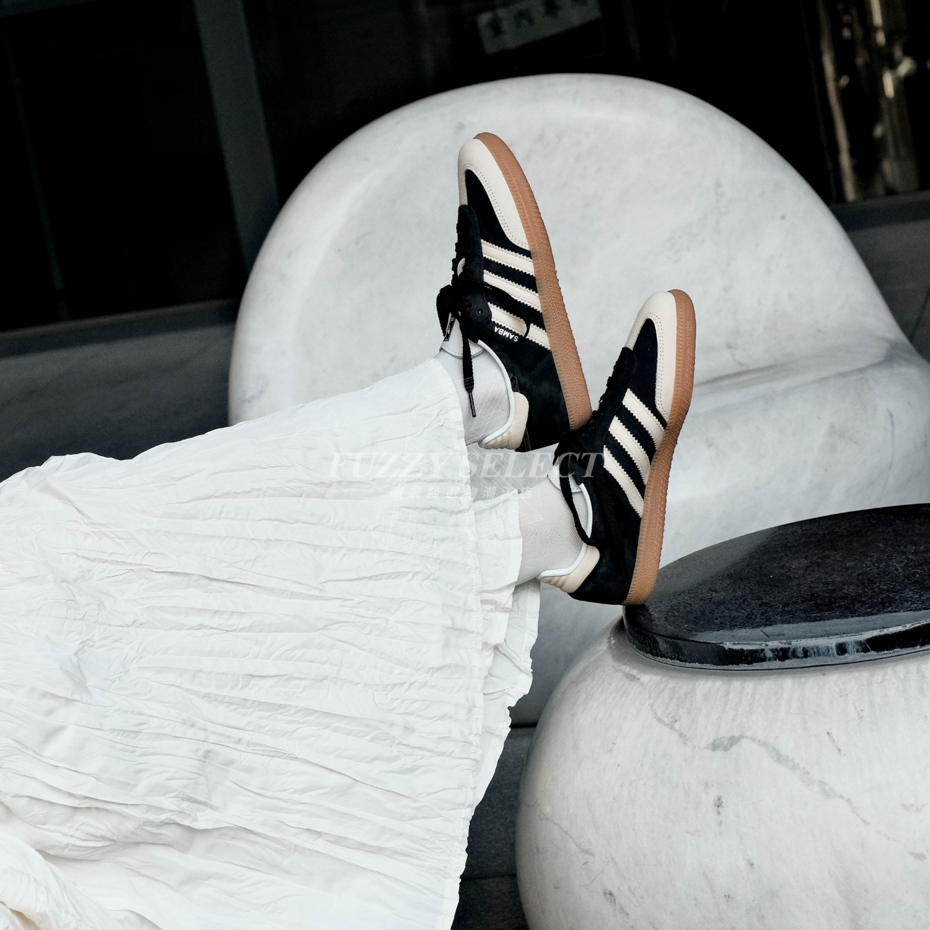 【逢甲FUZZY】W Adidas Originals Samba 奶油 復古 米黑 ID0478 黑米 IE5836