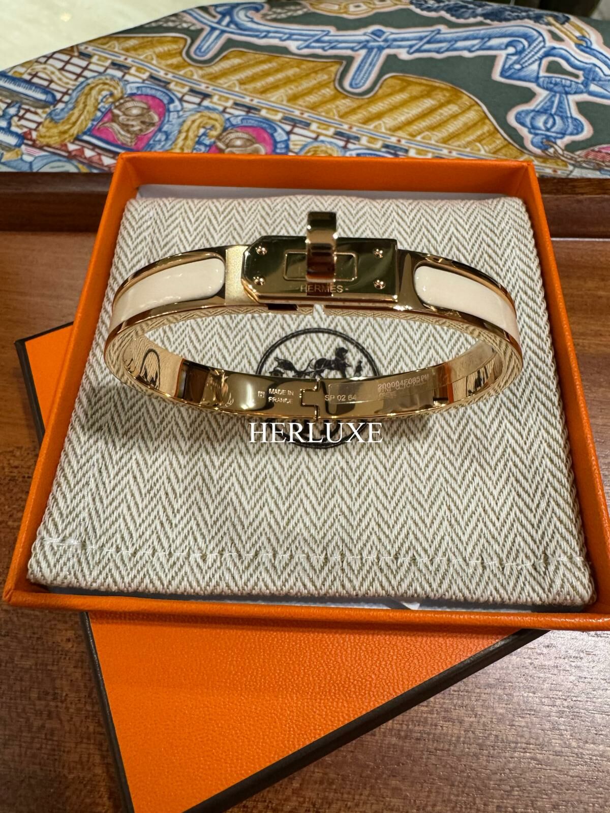 Mini clic kelly bracelet pm 85 creme CD