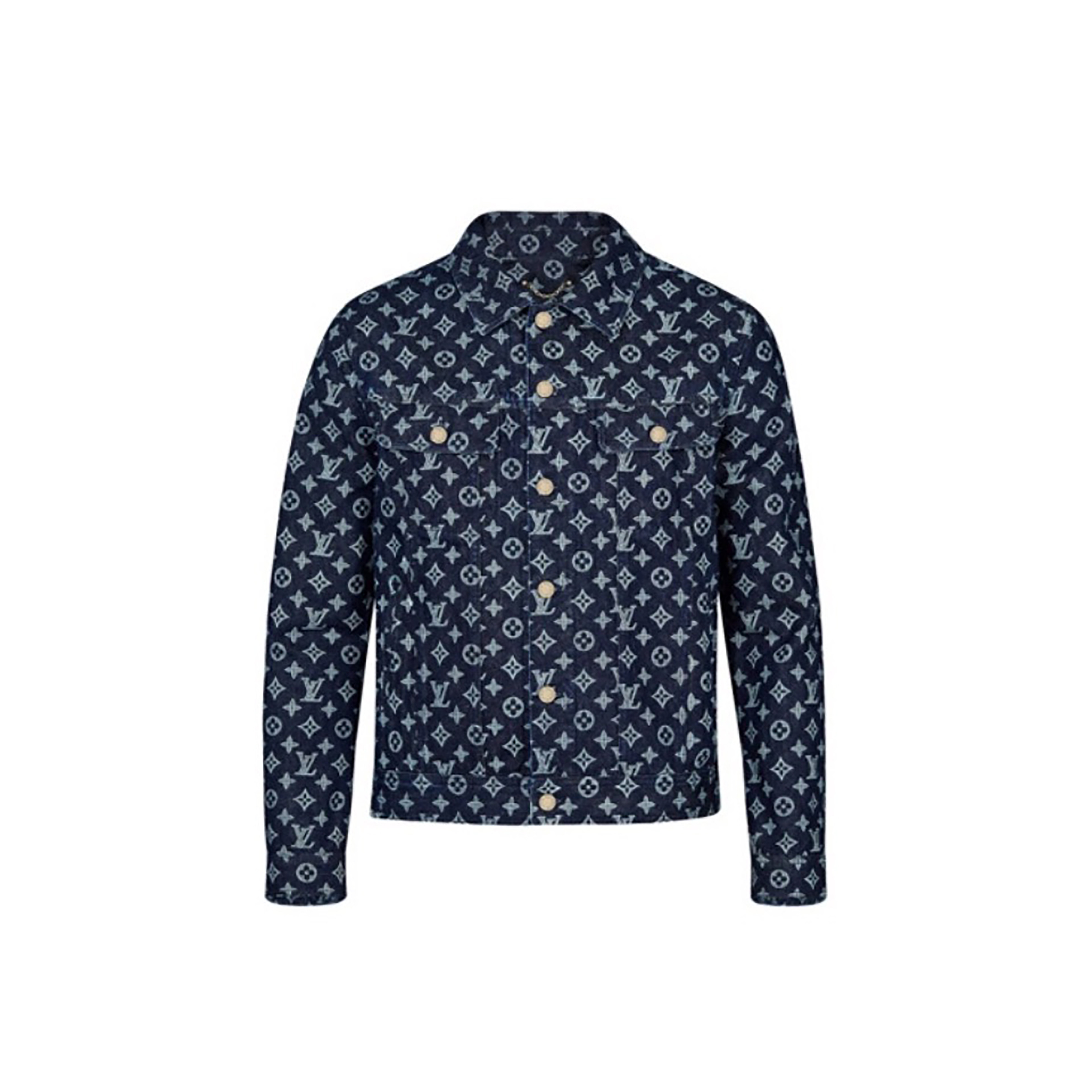LOUIS VUITTON KIM JONES MONOGRAM DENIM JACKET LV 老花 單寧 牛仔外套 藍色-1A46V9