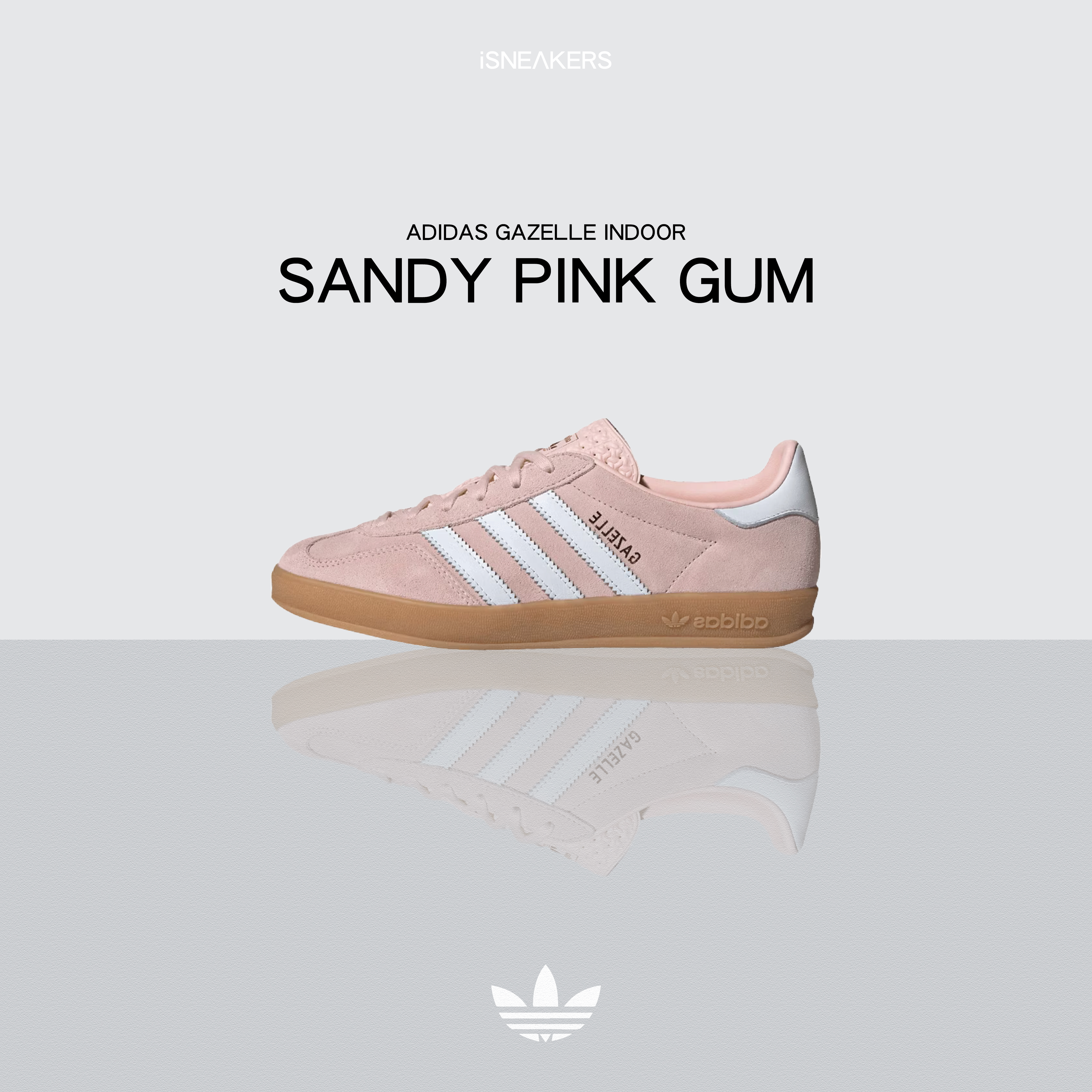 iSNEAKERS｜Adidas Gazelle Indoor "Sandy Pink" 櫻花粉 IH5484