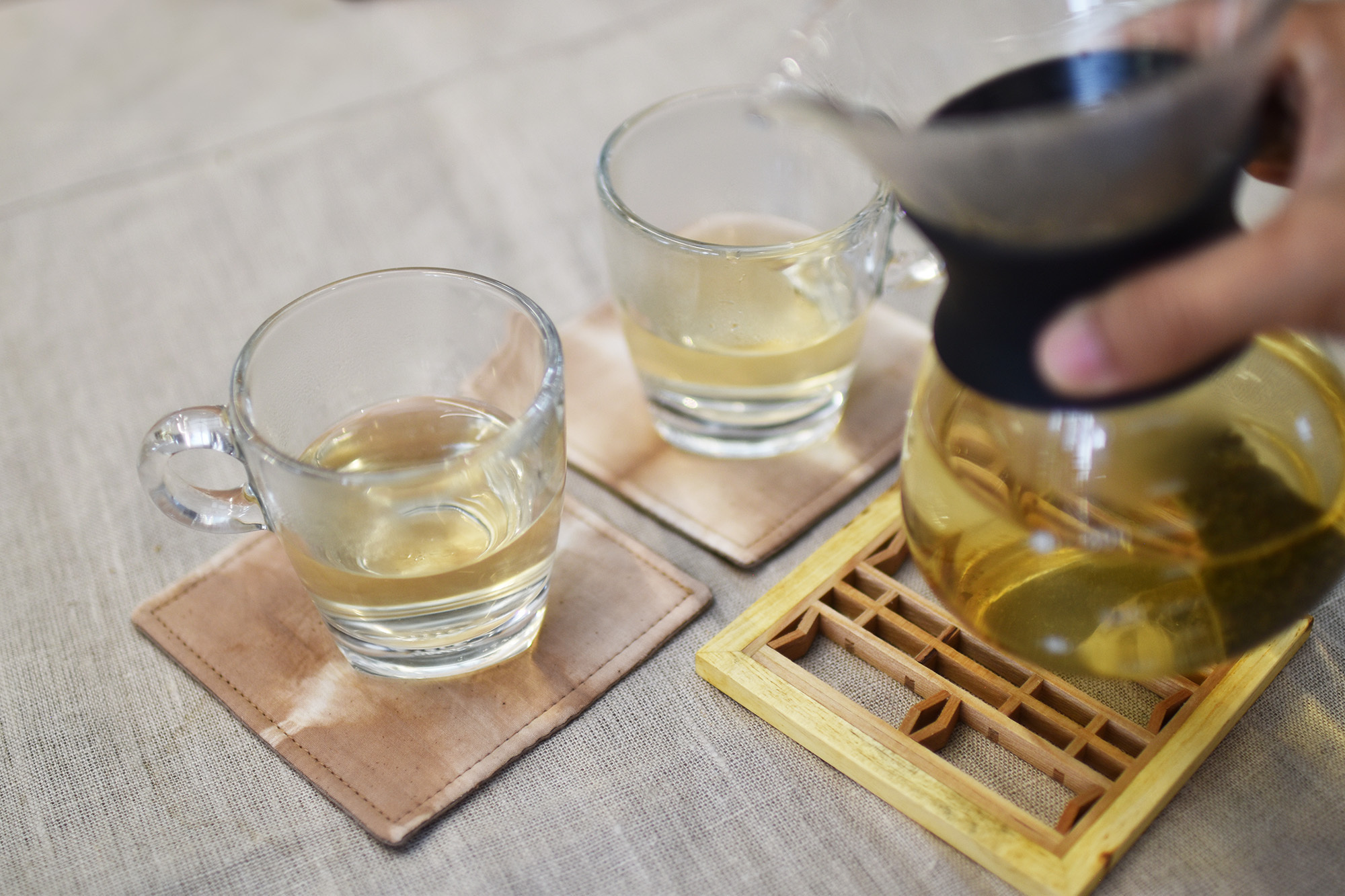銀合窗花杯墊組