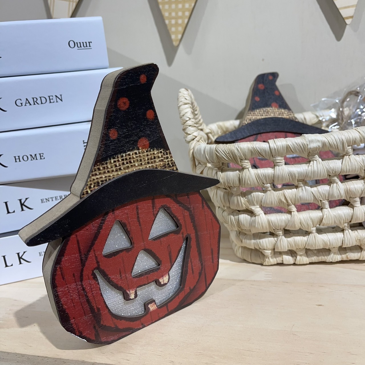 《4822》萬聖限定 木質桌面/可掛南瓜燈