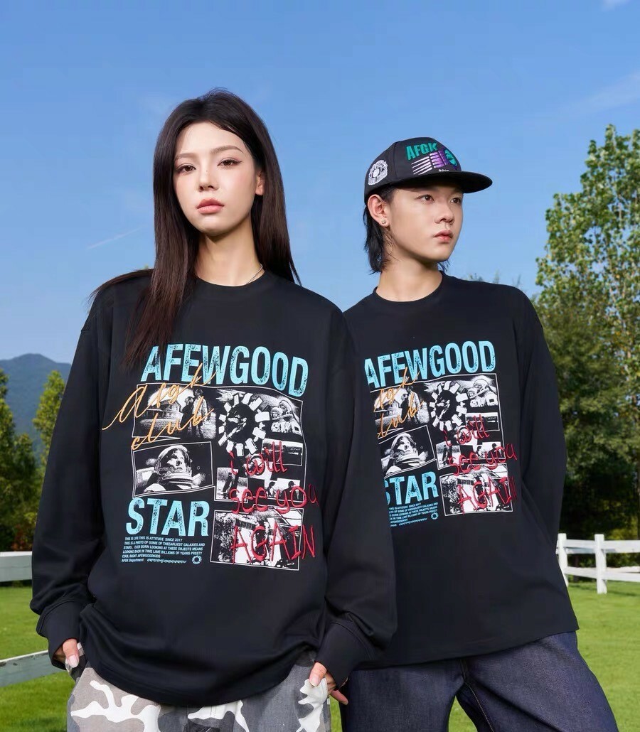 AFGK 美式復古宇宙星空 長袖T A FEW GOOD KIDS