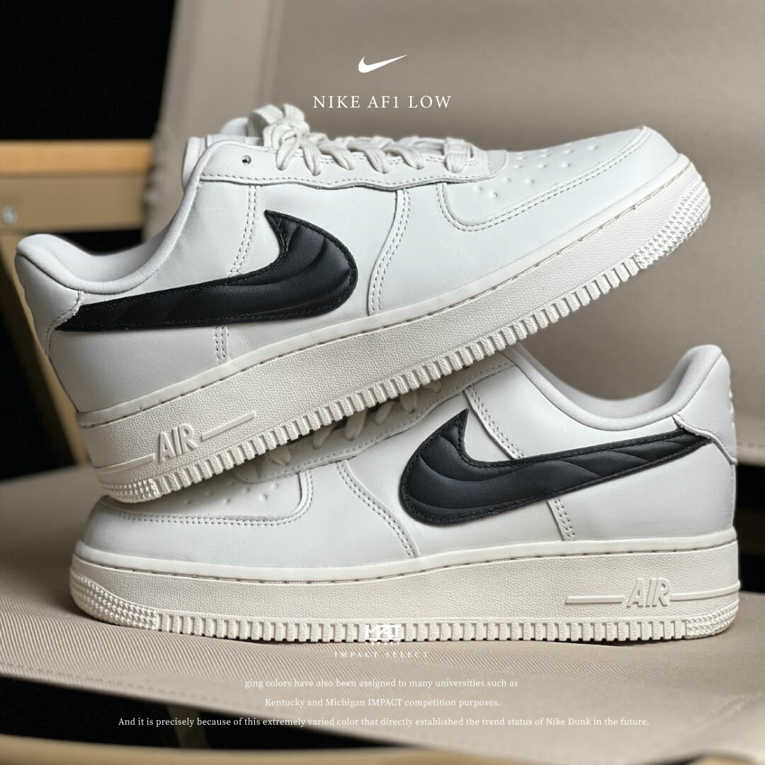 Nike AF1 Low 水波紋黑勾 大勾 FV1182-001