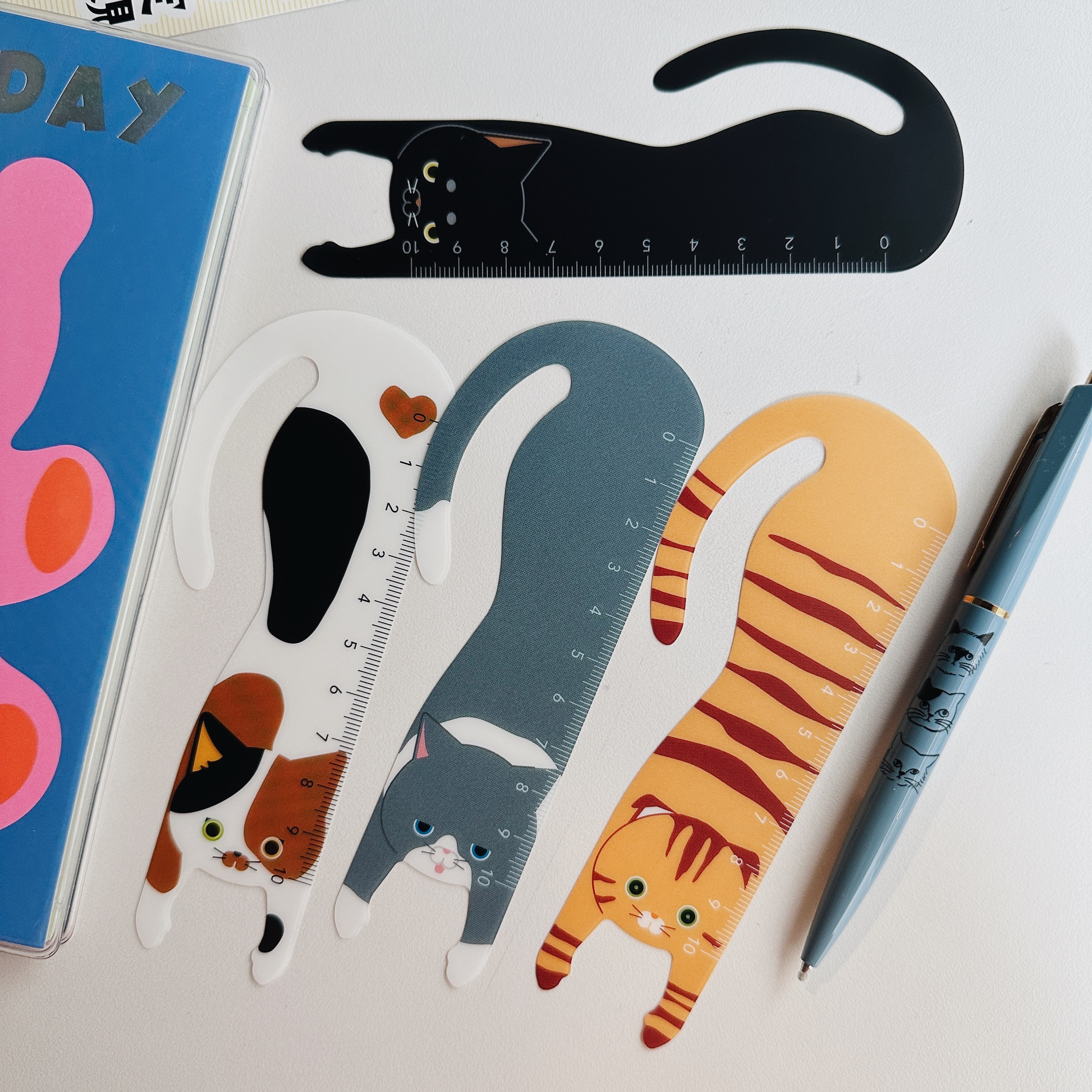懸掛貓咪書籤尺｜日本 Velos