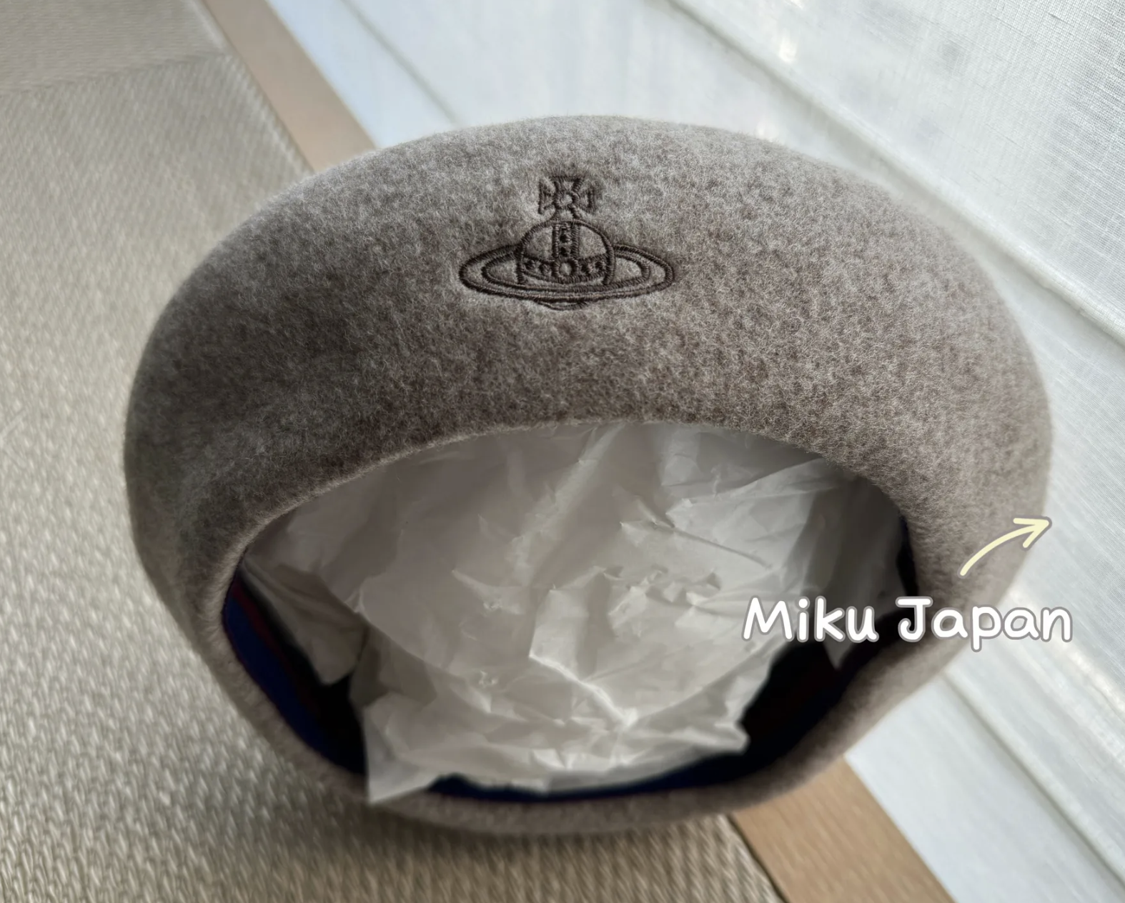 [現貨]Vivienne Westwood ORB 刺繡巴斯克貝雷帽