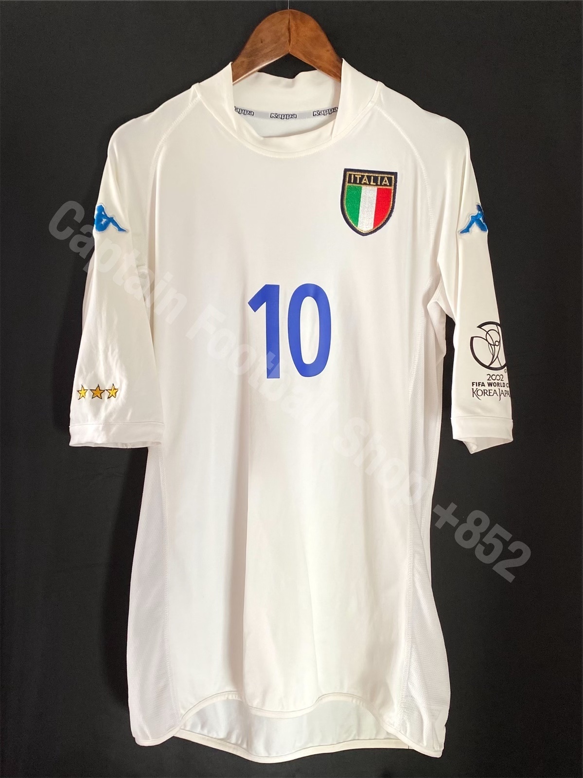 (Player Issue) Italy 2002 FIFA World Cup Kappa Away Player Issue Shirt #10 TOTTI