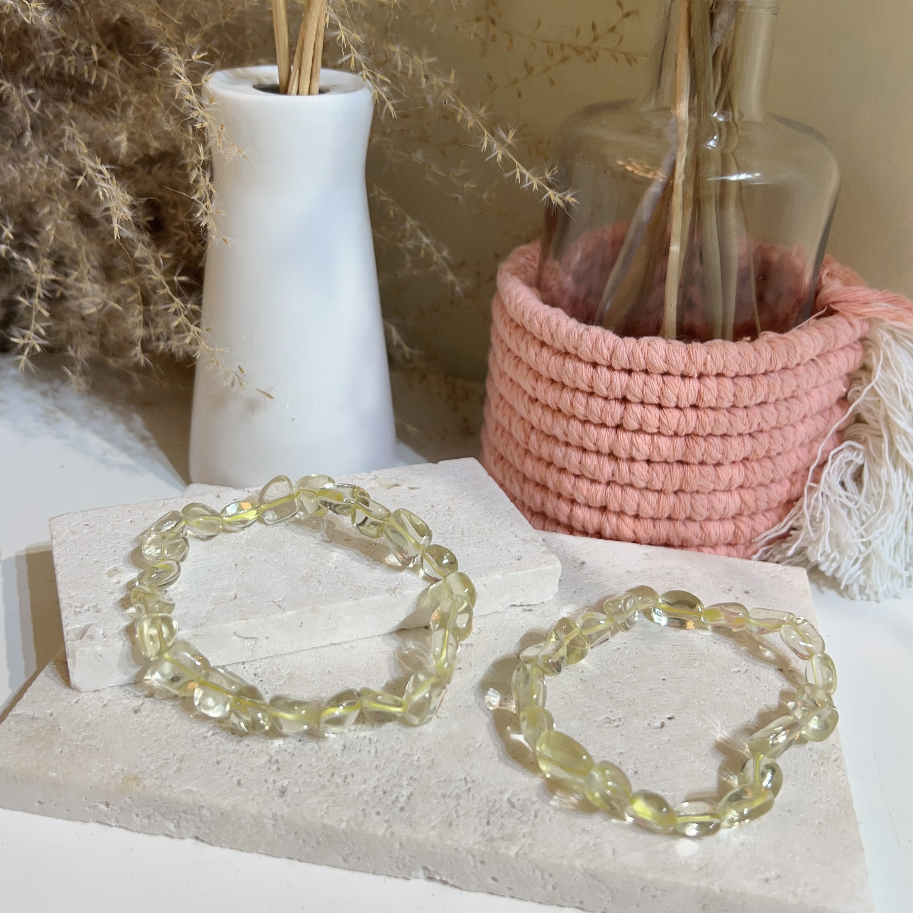 檸檬晶豆豆手串