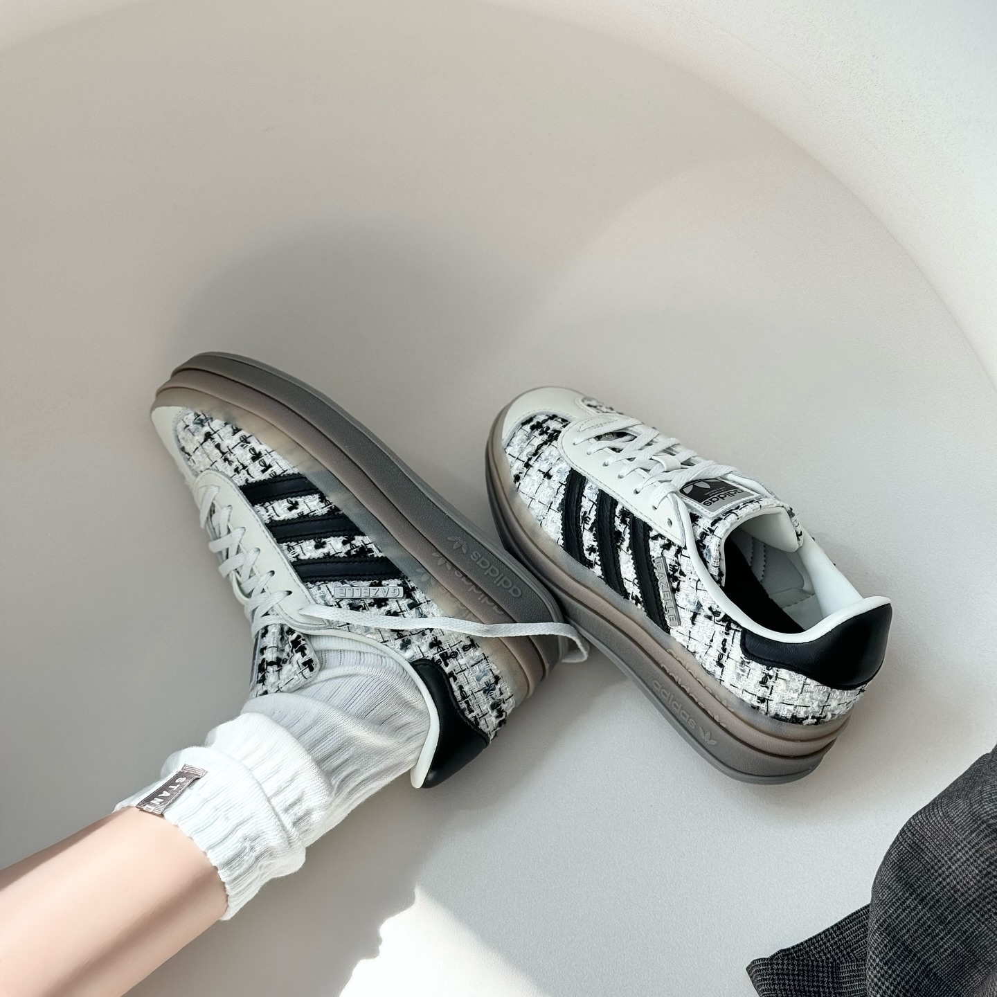 Adidas Originals Gazelle Bold 小香風 白色 厚底 增高 JP5673