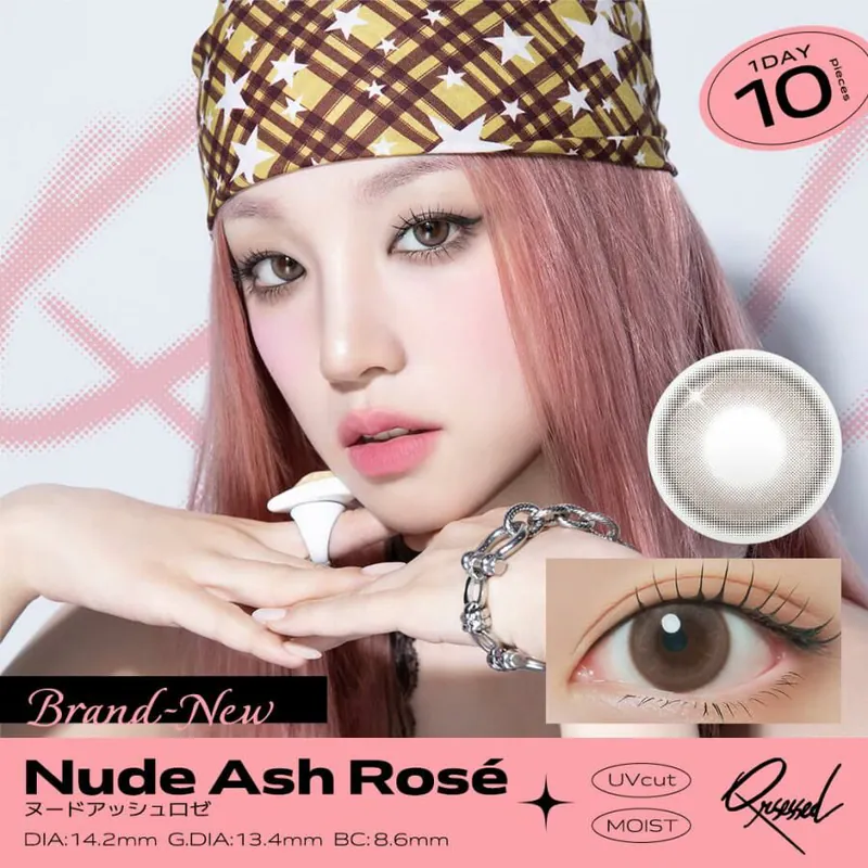 [日拋] Qrsessed 1 Day Brand-New  Series Nude Ash Rosé｜日拋彩妝隱形眼鏡｜每盒10片