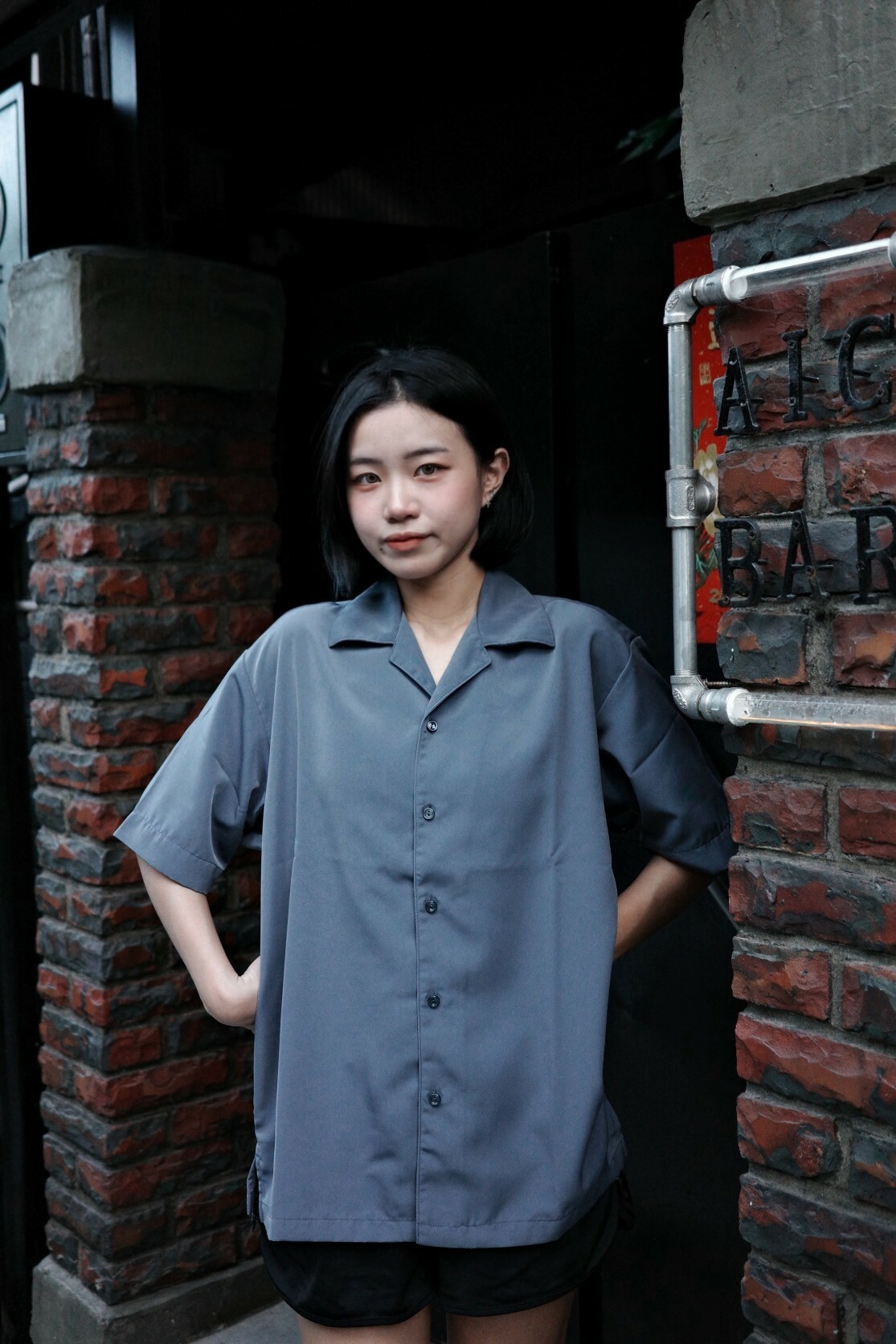 【一件免運】United Athle 輕膚絲滑開襟襯衫 罩衫 UA1785｜3178501