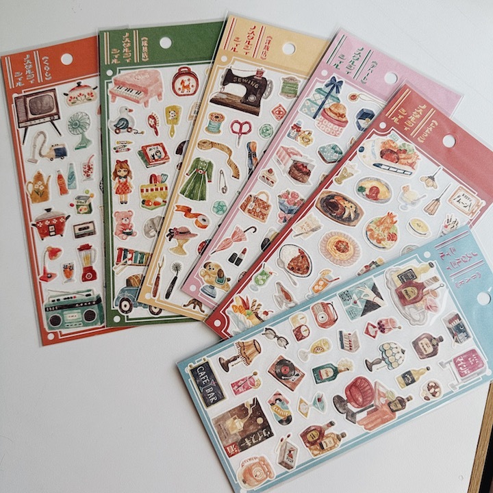 日本懷舊系列 棉紙貼紙｜日本Mind Wave