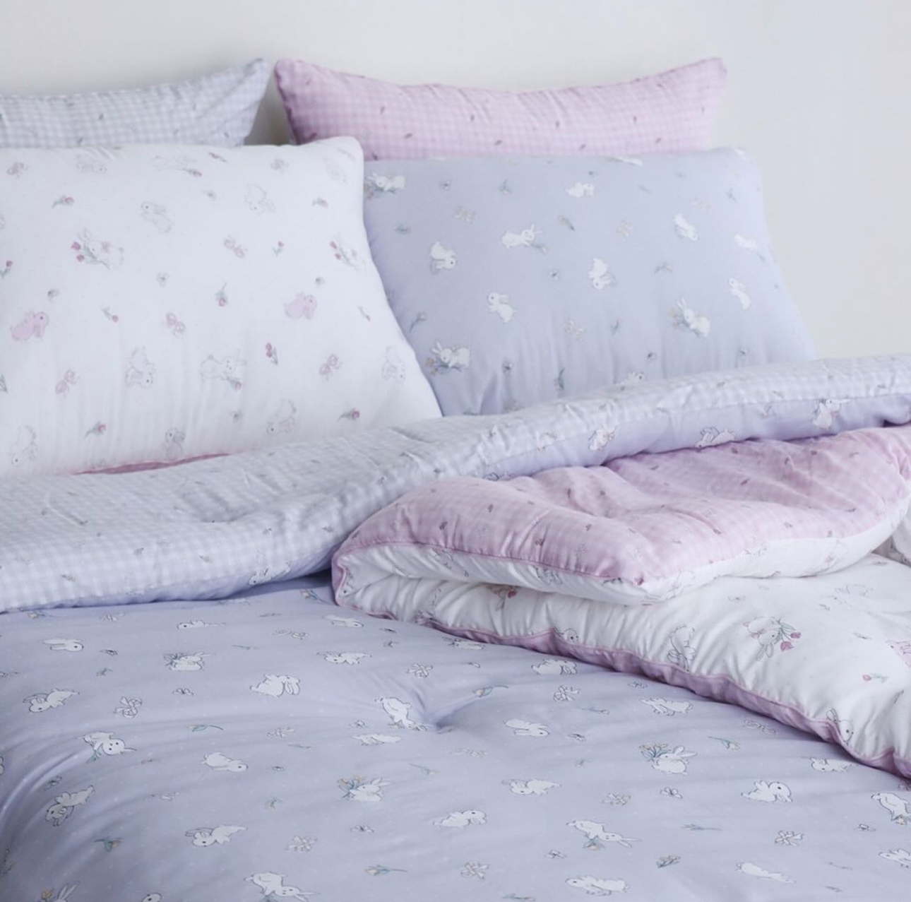 T8AA05 兔仔四季厚被100%天絲*單人款