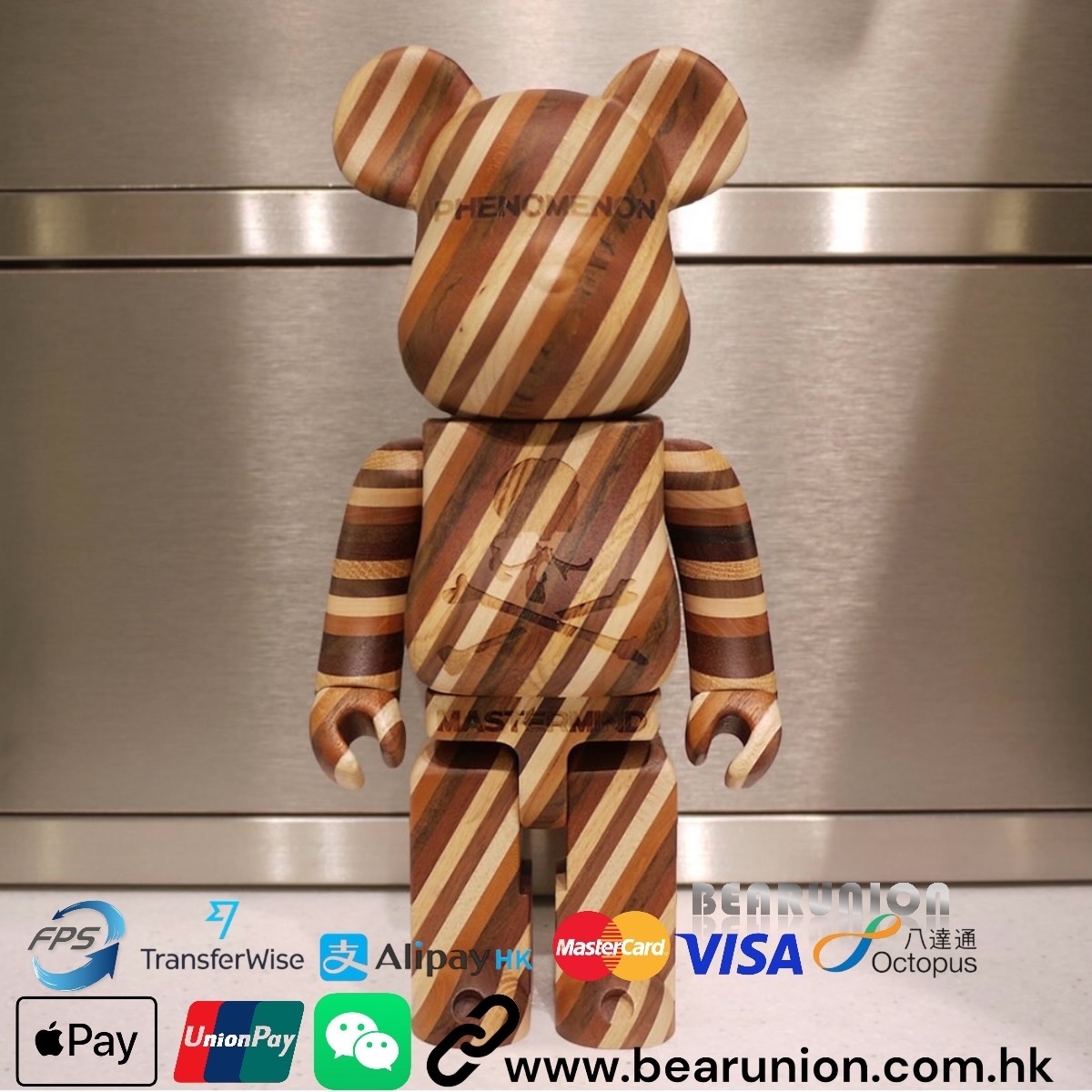 🎏預訂🎏Bearbrick カリモクMASTERMIND WORLD × PHENOMENON 400％