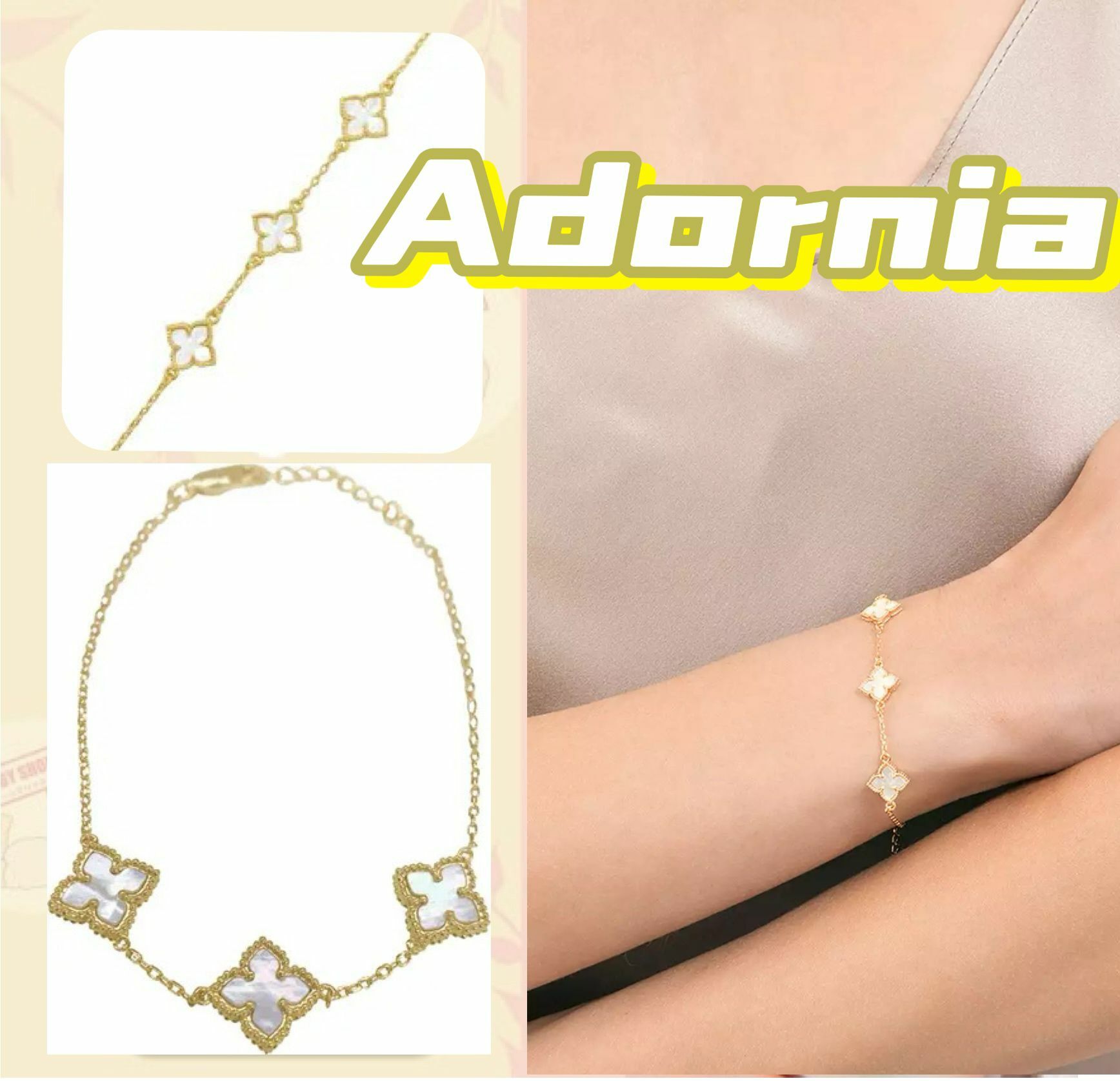 【預購】Adornia G092410 珍珠母貝手鏈